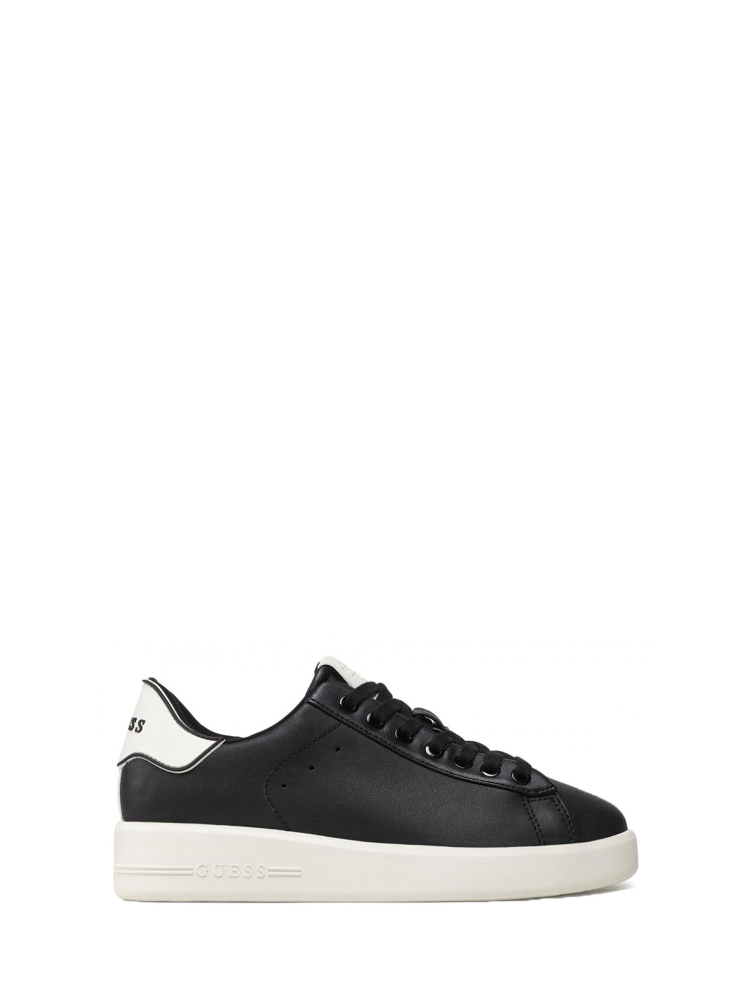 GUESS JEANS SNEAKERS ROCKIES NERO - BIANCO