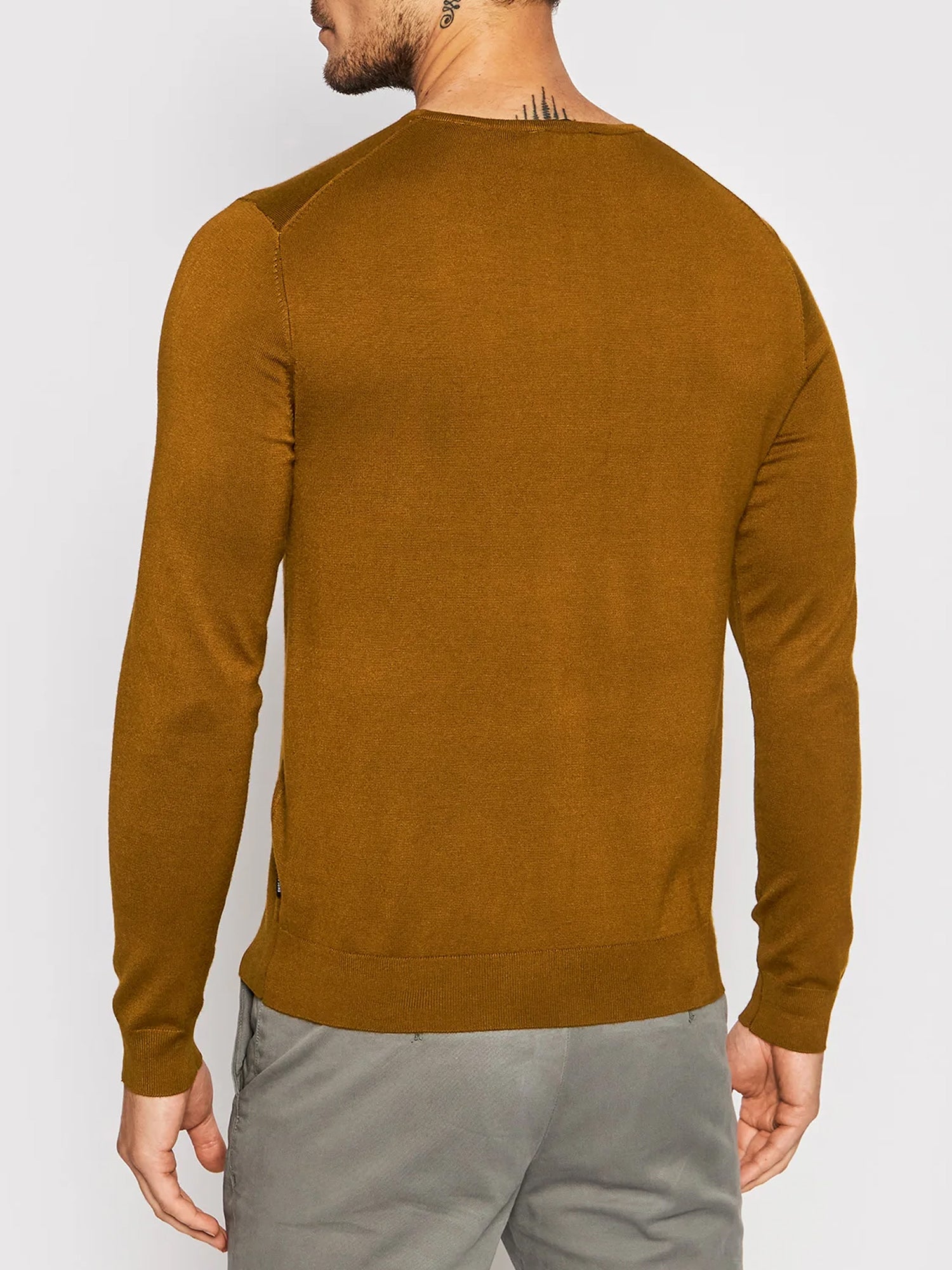 ONLY&SONS PULLOVER WYLER GIROCOLLO MARRONE