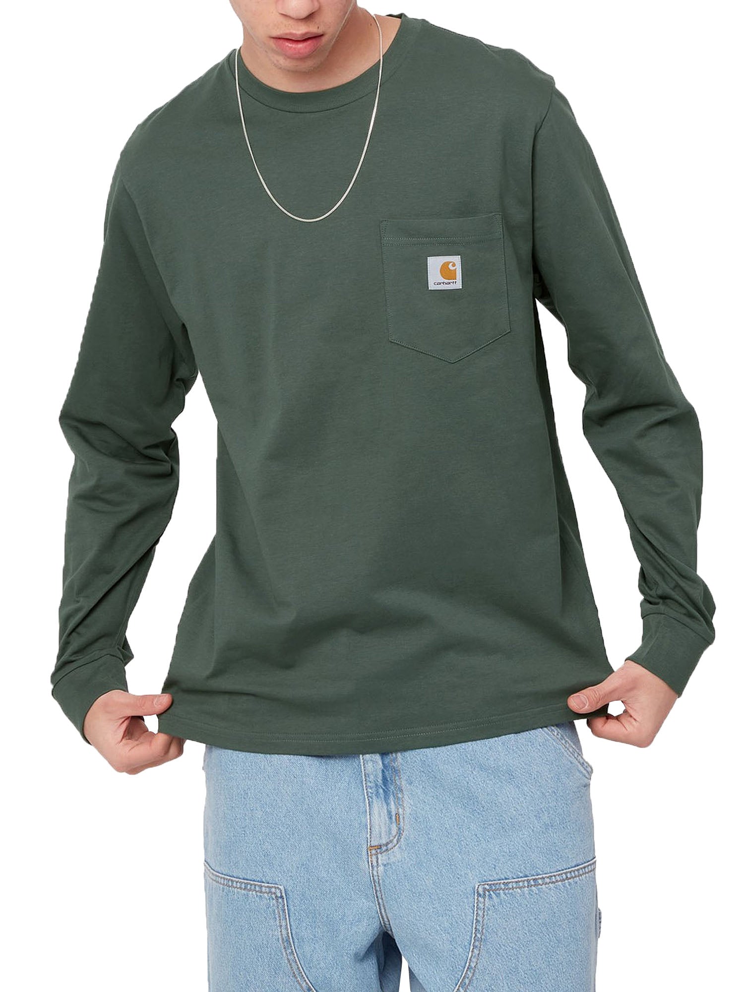 CARHARTT WIP T-SHIRT POCKET VERDE