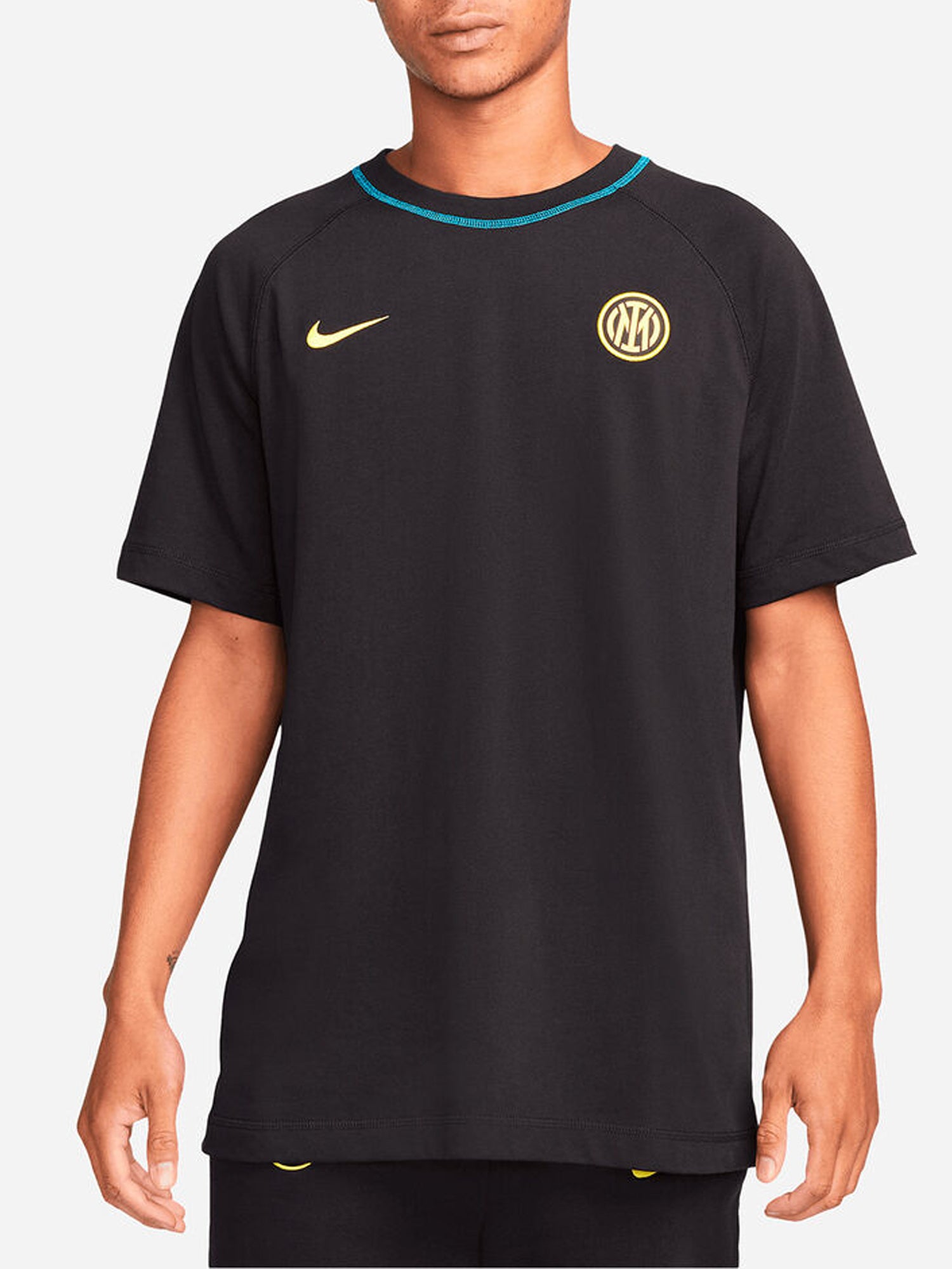 NIKE T-SHIRT INTER TRAVEL NERO