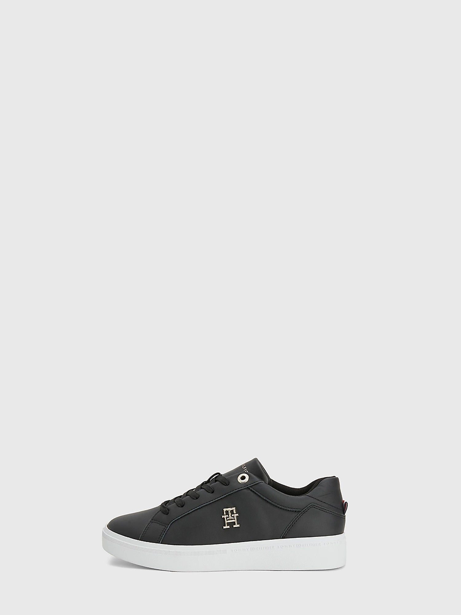 TOMMY HILFIGER SHOES SNEAKERS COURT NERO