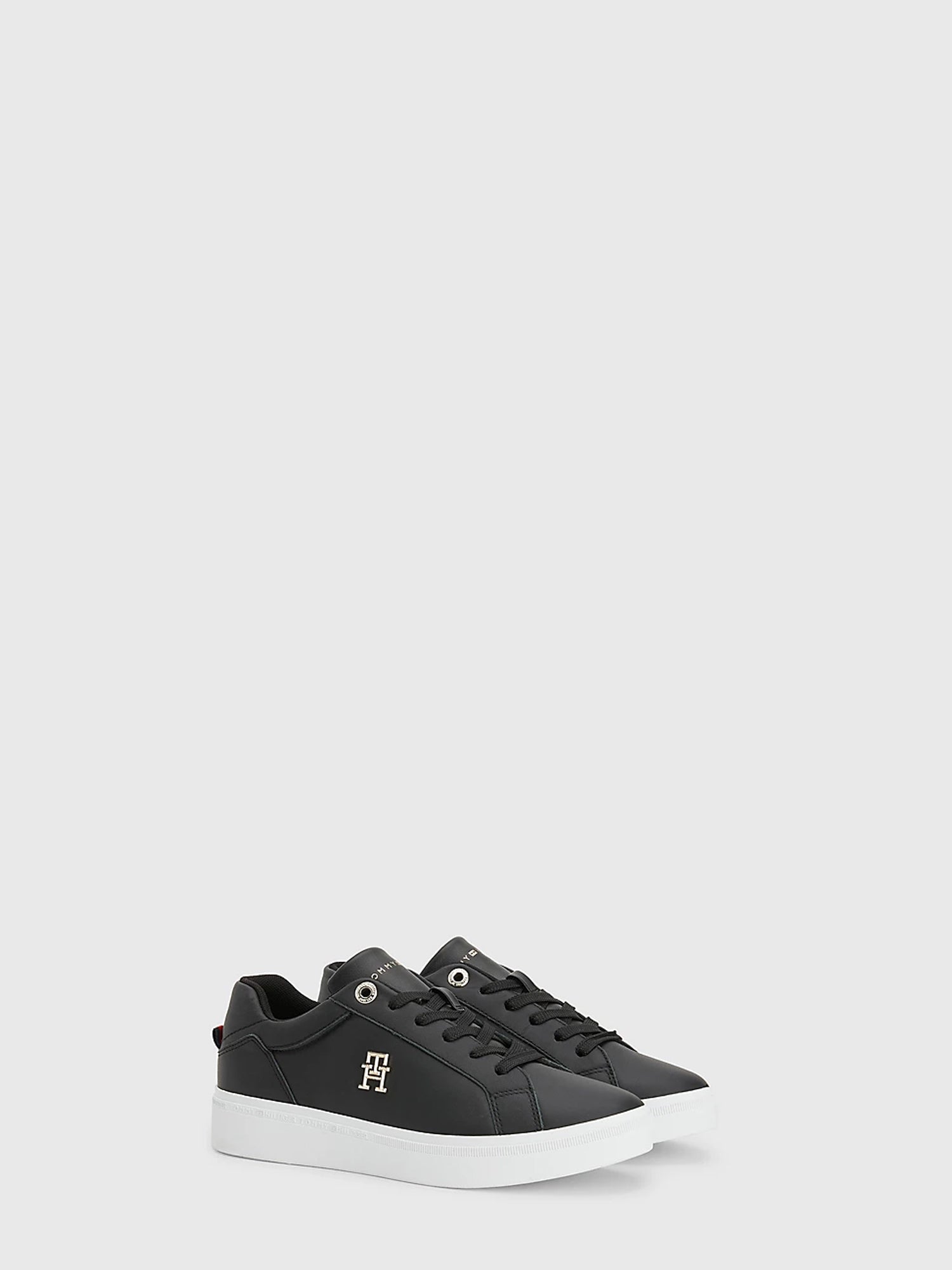 TOMMY HILFIGER SHOES SNEAKERS COURT NERO