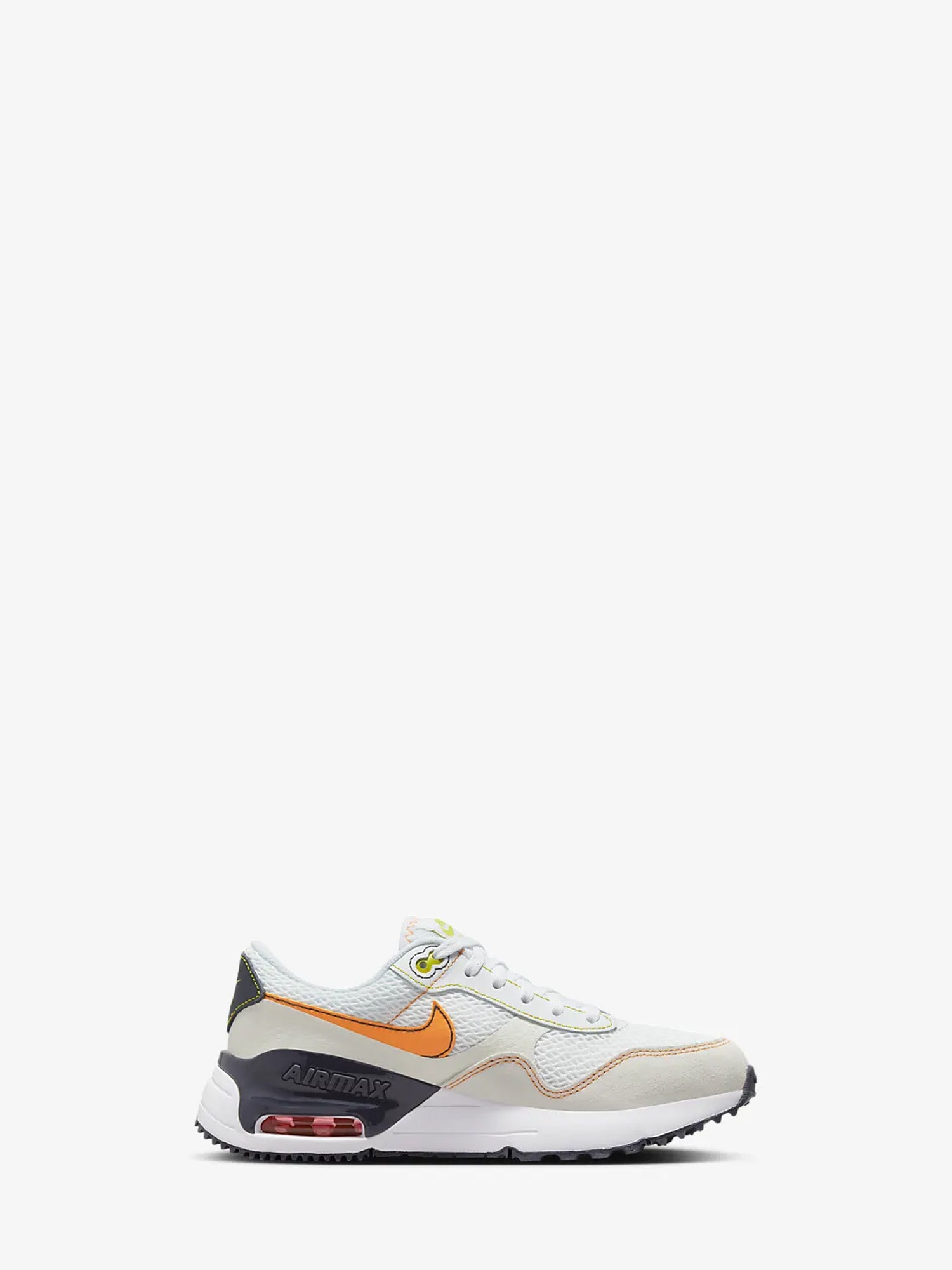 NIKE SNEAKERS AIR MAX SYSTM BIG KIDS BEIGE-ARANCIO