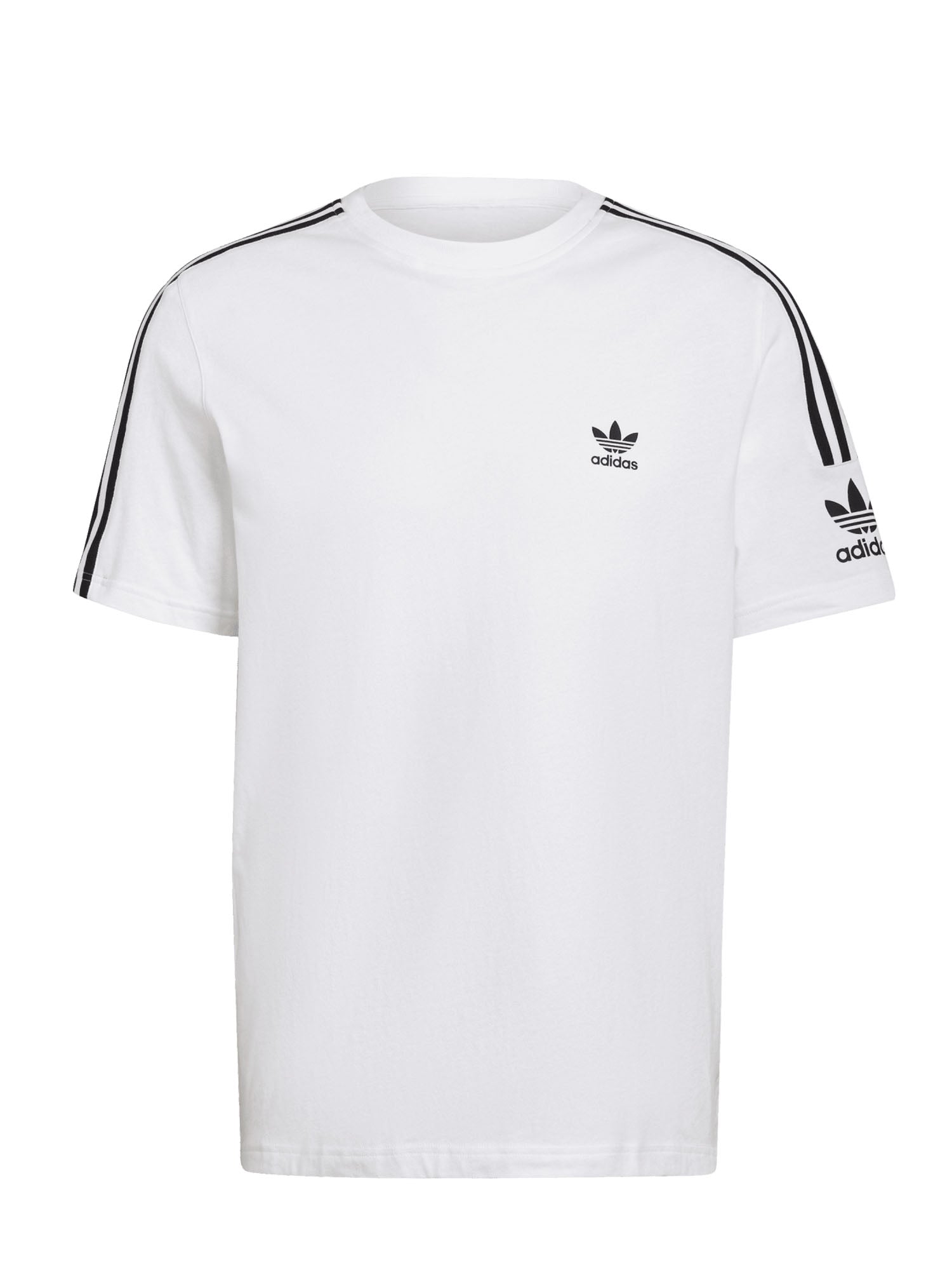 ADIDAS ORIGINALS T-SHIRT 3 STRIPES BIANCO - NERO