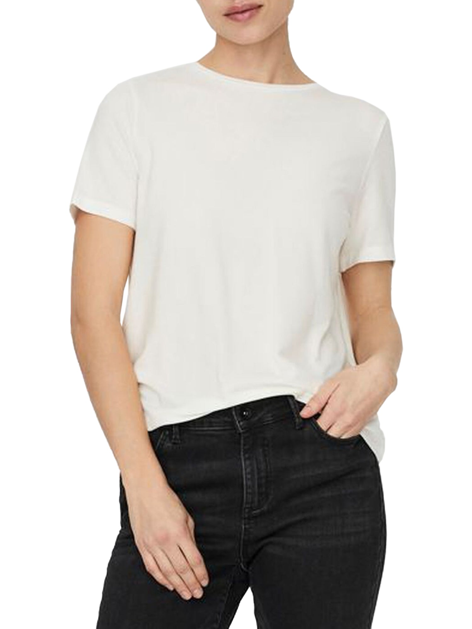 VERO MODA T-SHIRT BASIC BIANCO