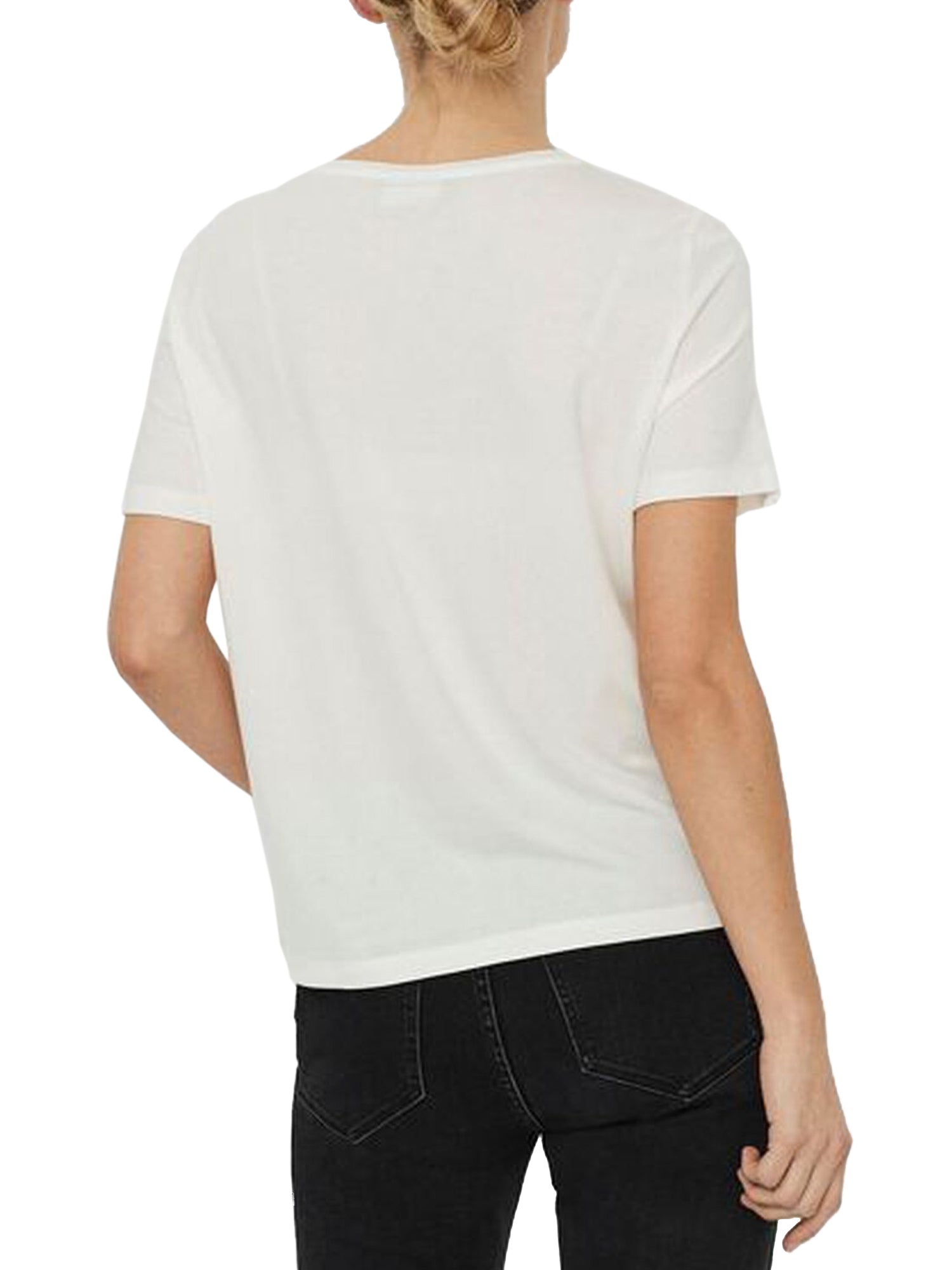 VERO MODA T-SHIRT BASIC BIANCO