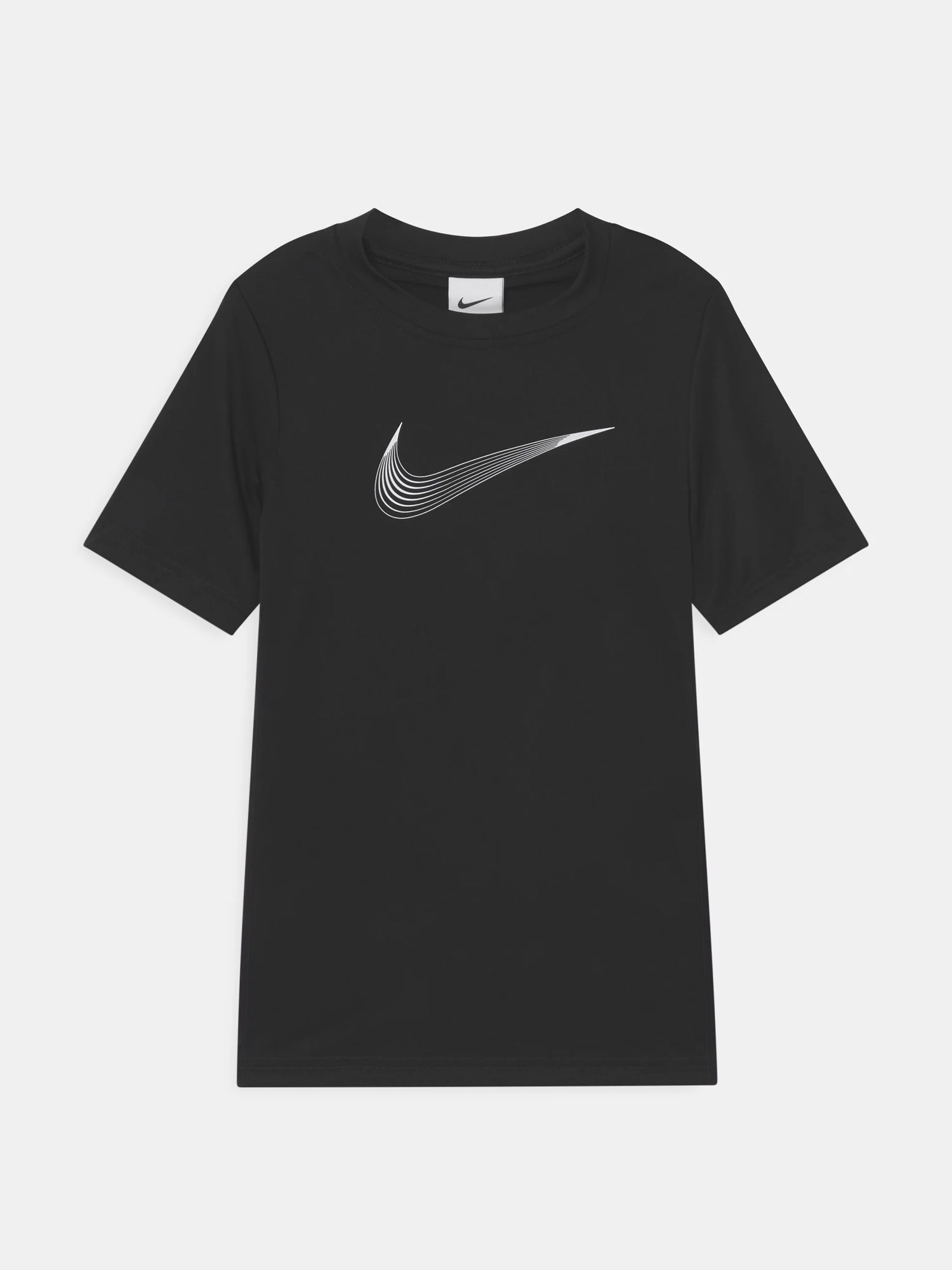 NIKE T-SHIRT DRIFIT SWOOSH JR NERO