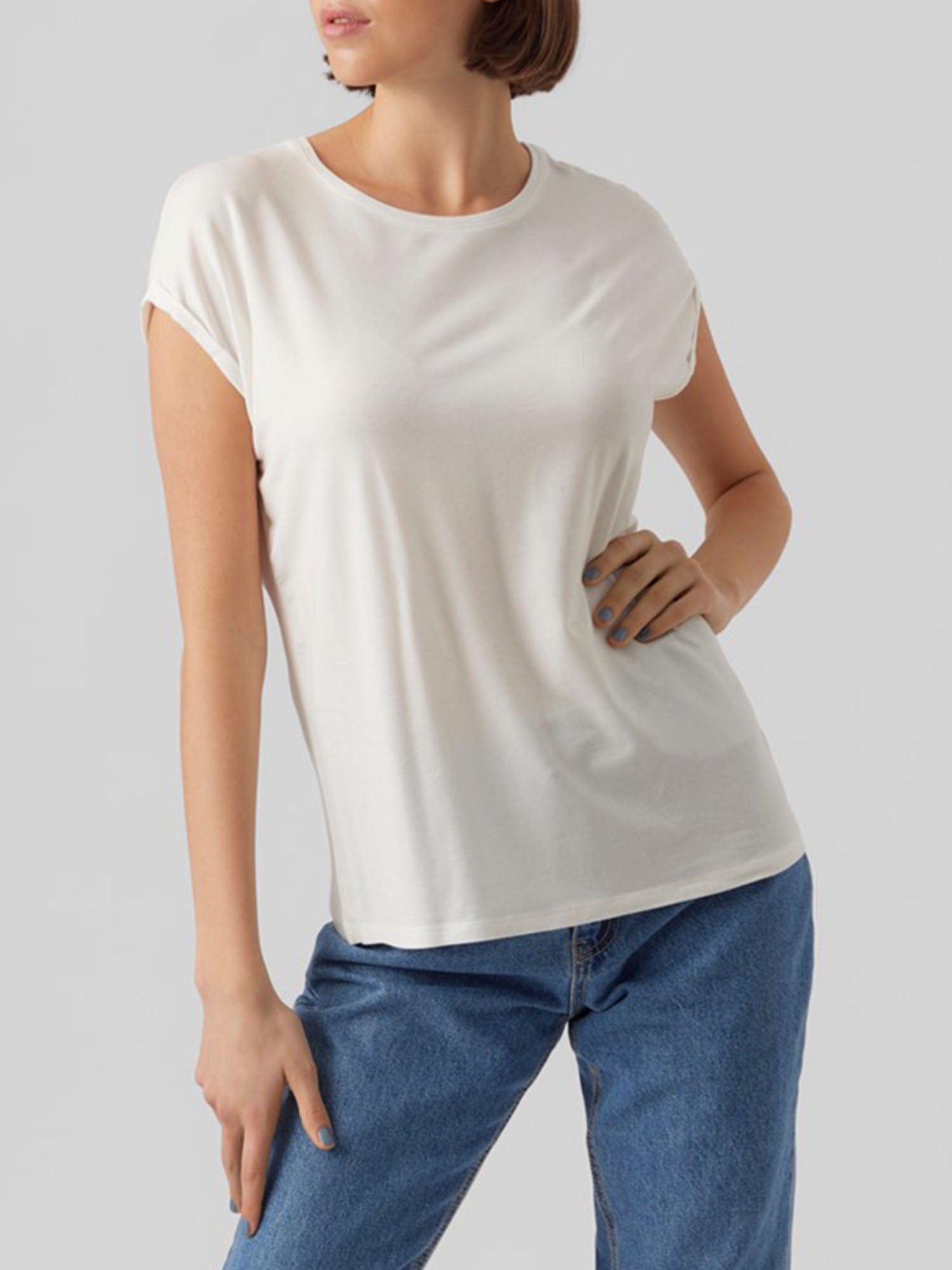 VERO MODA T-SHIRT AVA BIANCO