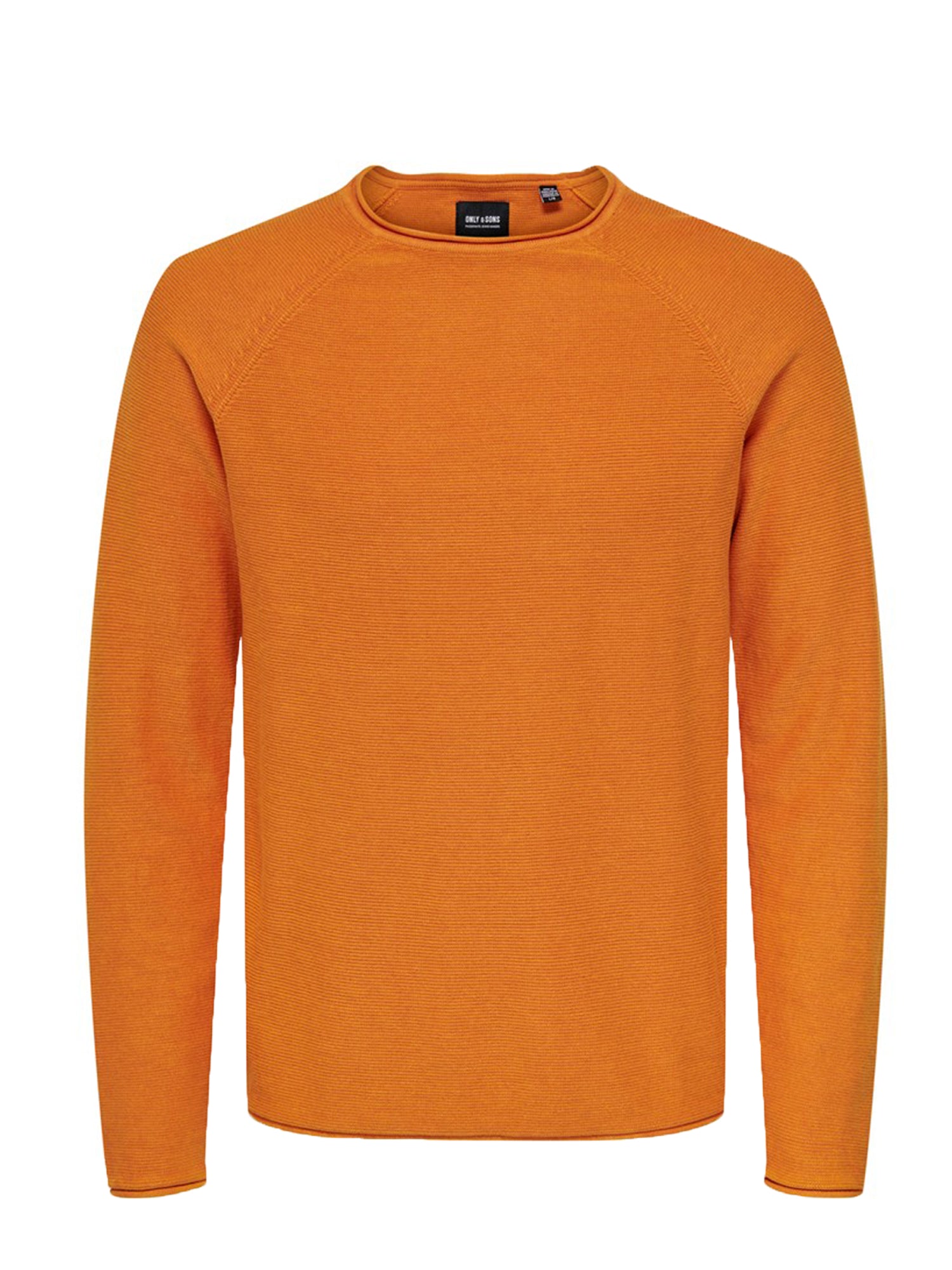 ONLY&SONS PULLOVER DEXTOR GIROCOLLO ARANCIO