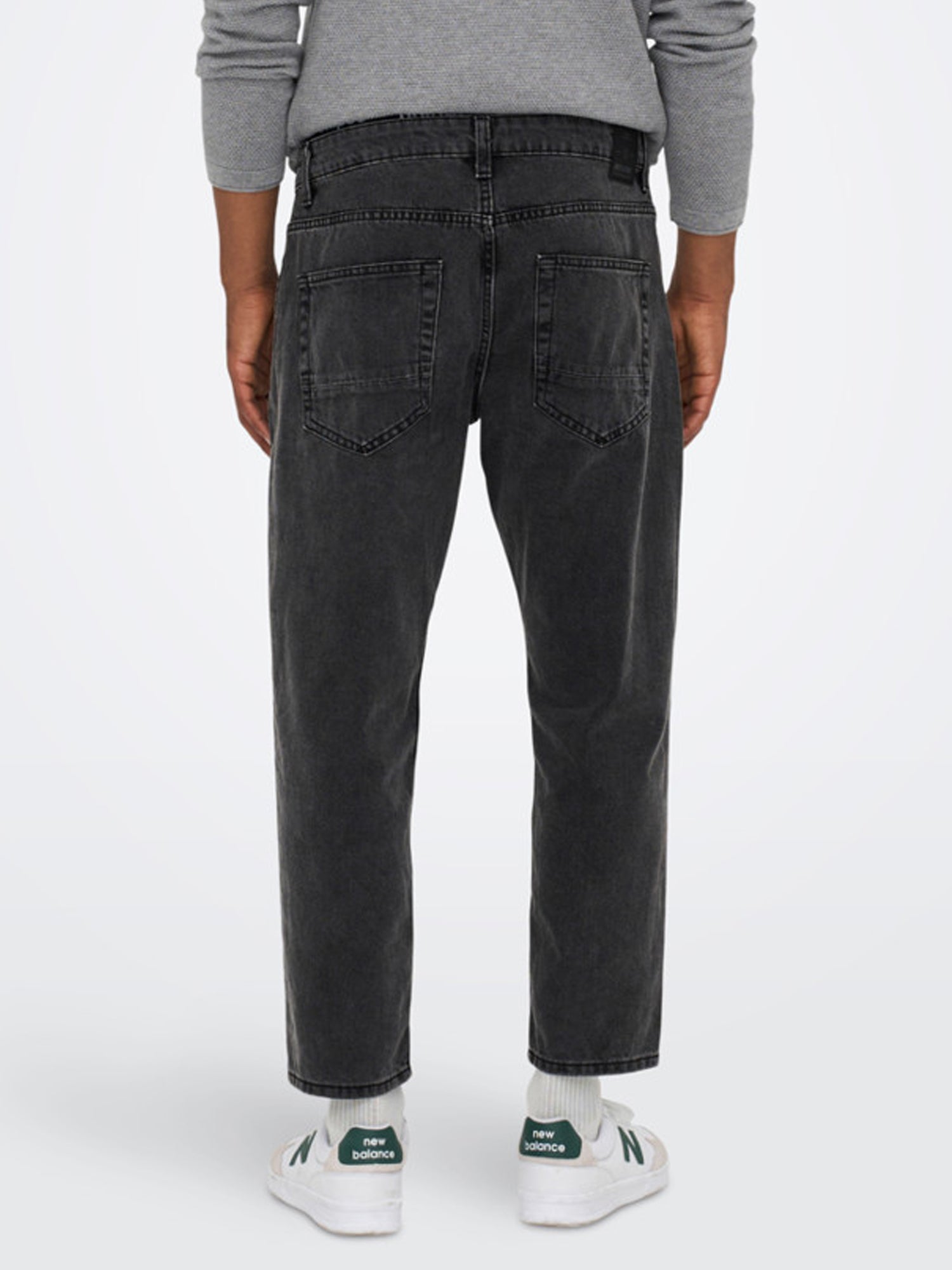 ONLY&SONS JEANS AVI IN DENIM NERO SLAVATO