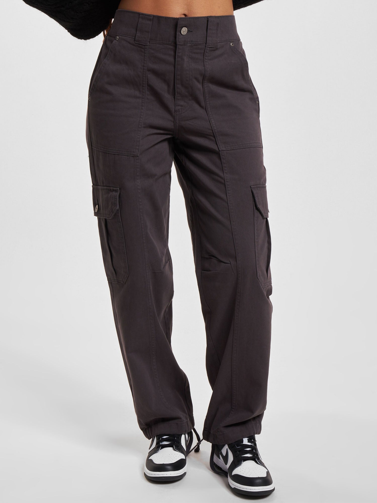 ONLY PANTALONI CARGO SELINA GRIGIO