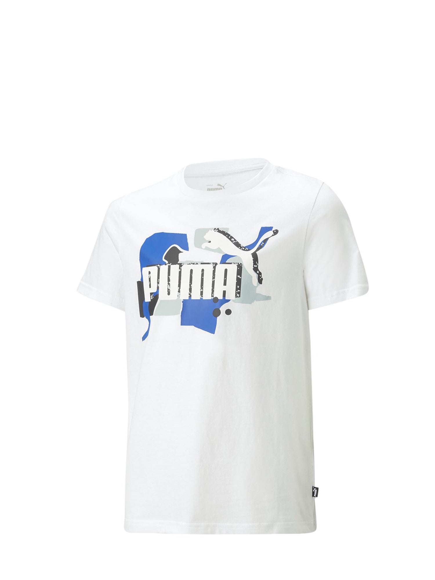 PUMA T-SHIRT ESSENTIALS+ STREET ART BIANCO