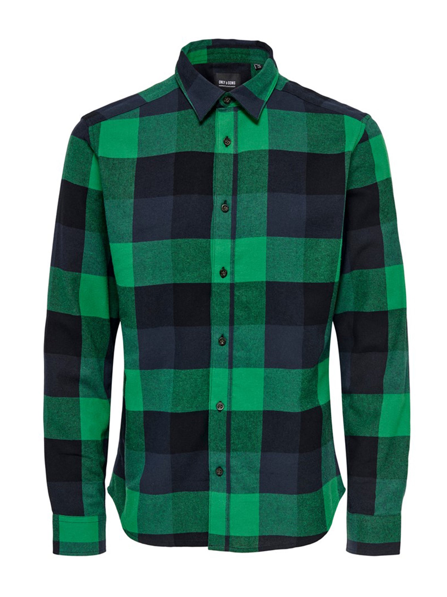 ONLY&SONS CAMICIA GUDMUND A QUADRI VERDE