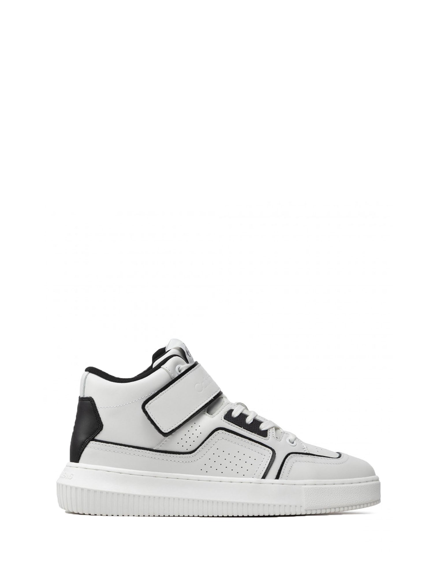 CALVIN KLEIN SNEAKERS CHUNKY CUPSOLE LACEUP MID BIANCO - NERO