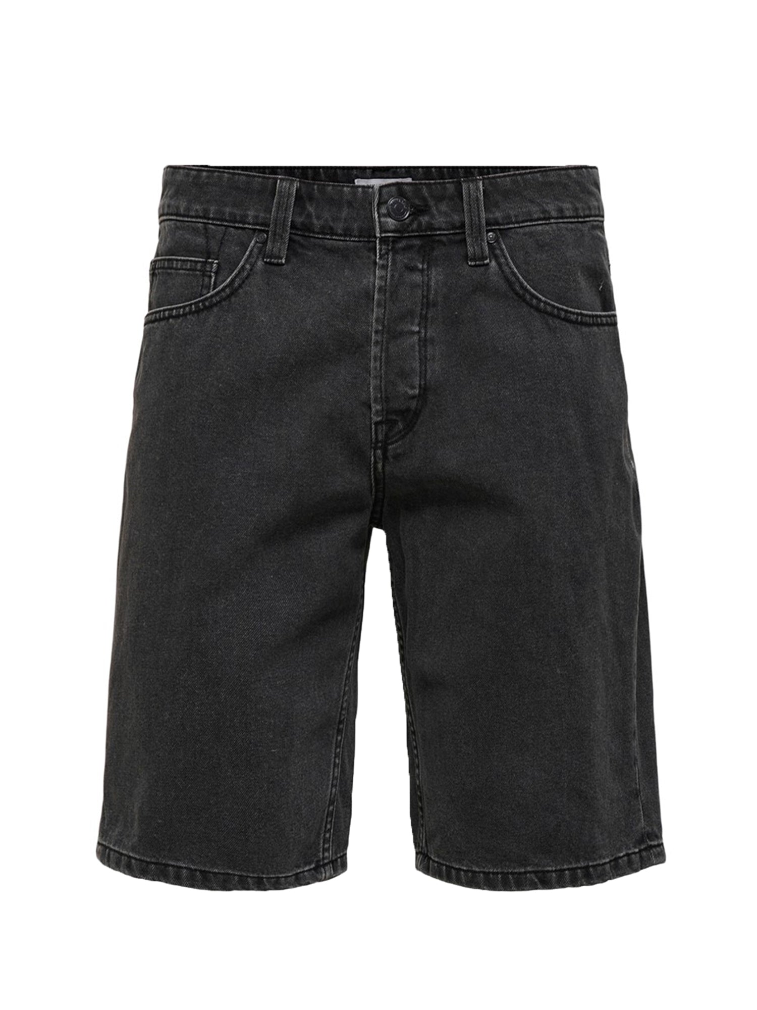 ONLY&SONS PANTALONCINI IN DENIM NERO