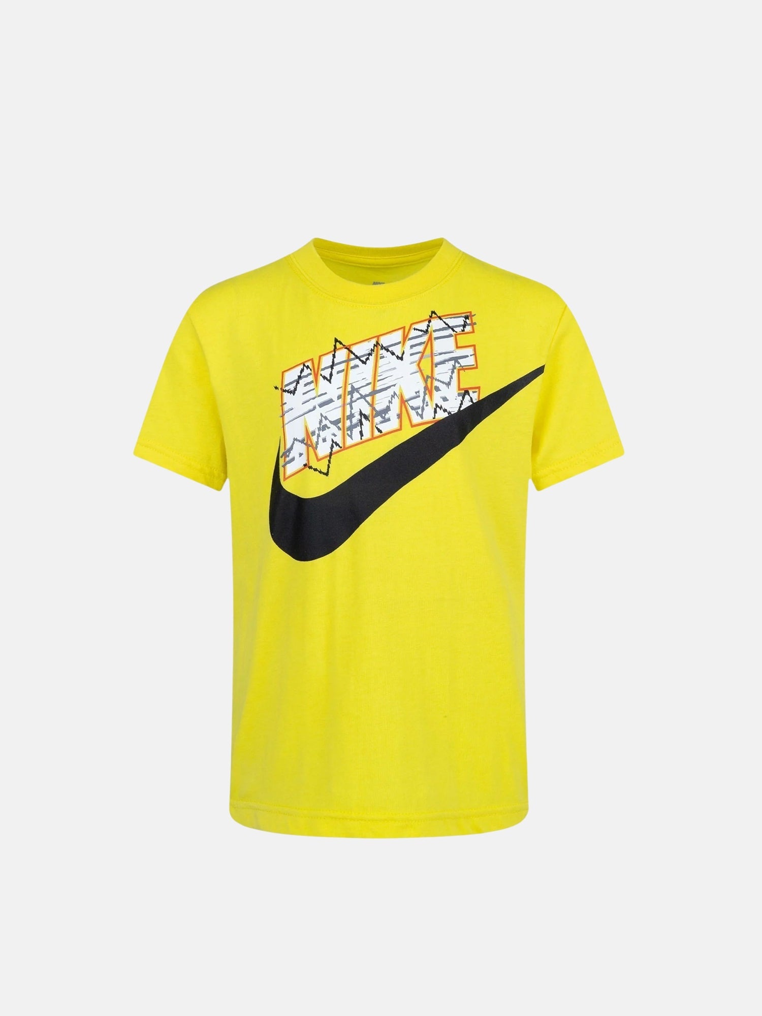 NIKE T-SHIRT MANICHE CORTE GIALLA