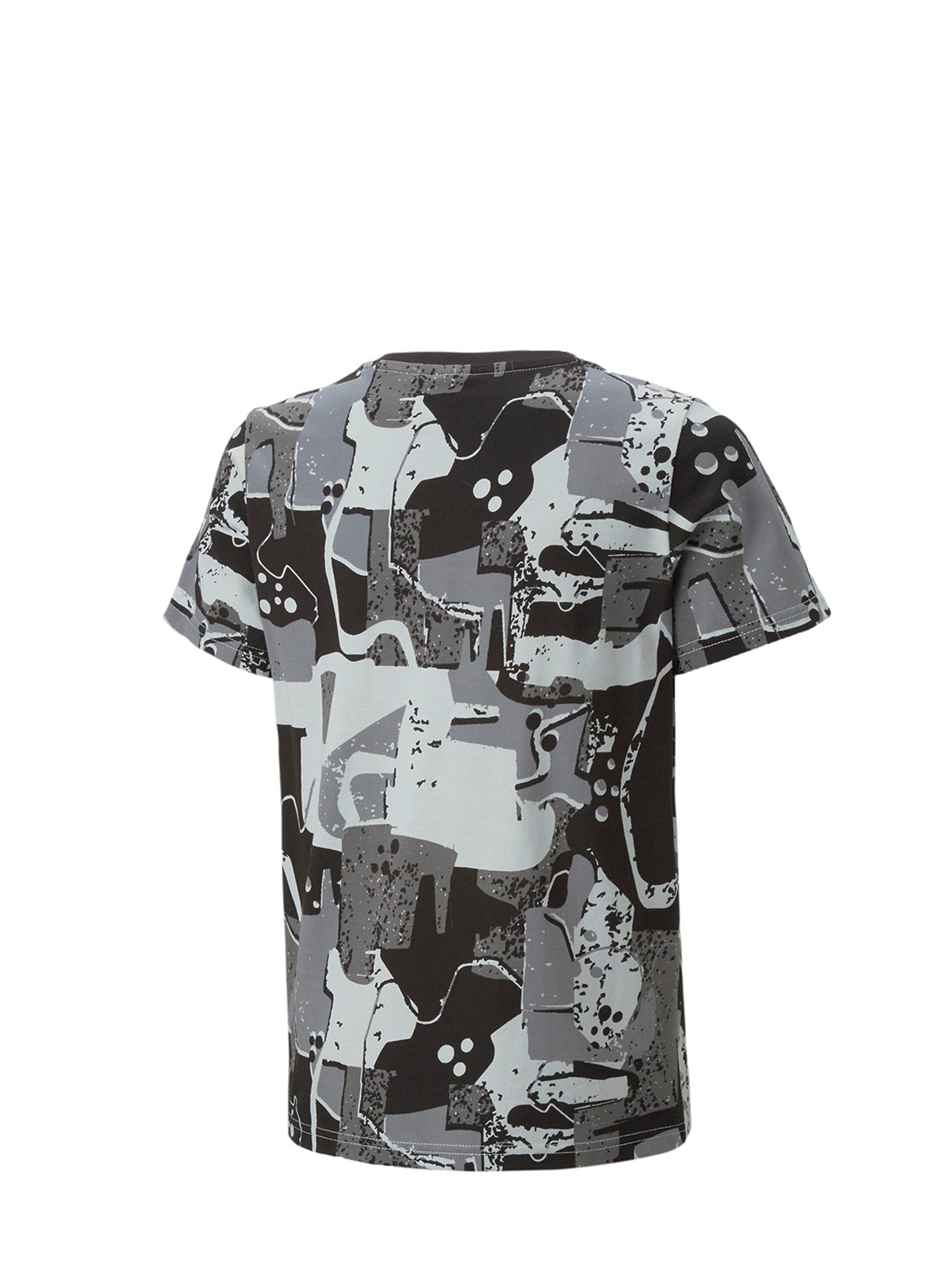 PUMA T-SHIRT ESSENTIALS+ STREET ART AOP NERO - GRIGIO