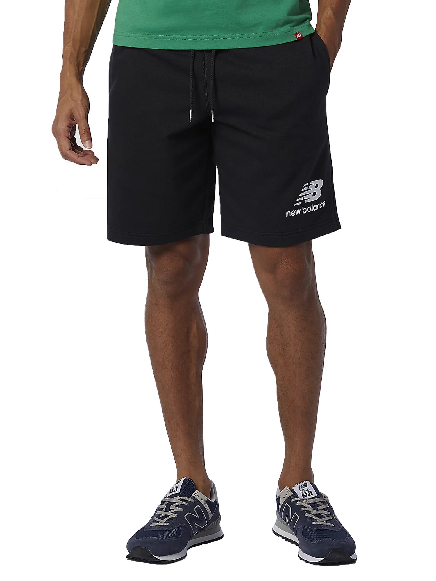 NEW BALANCE SHORTS ESSENTIALS NERO