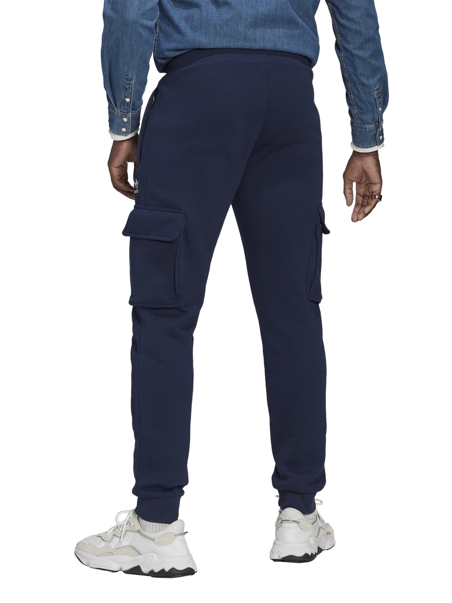 ADIDAS ORIGINALS PANTALONI SPORTIVI CARGO ADICOLOR ESSENTIALS BLU