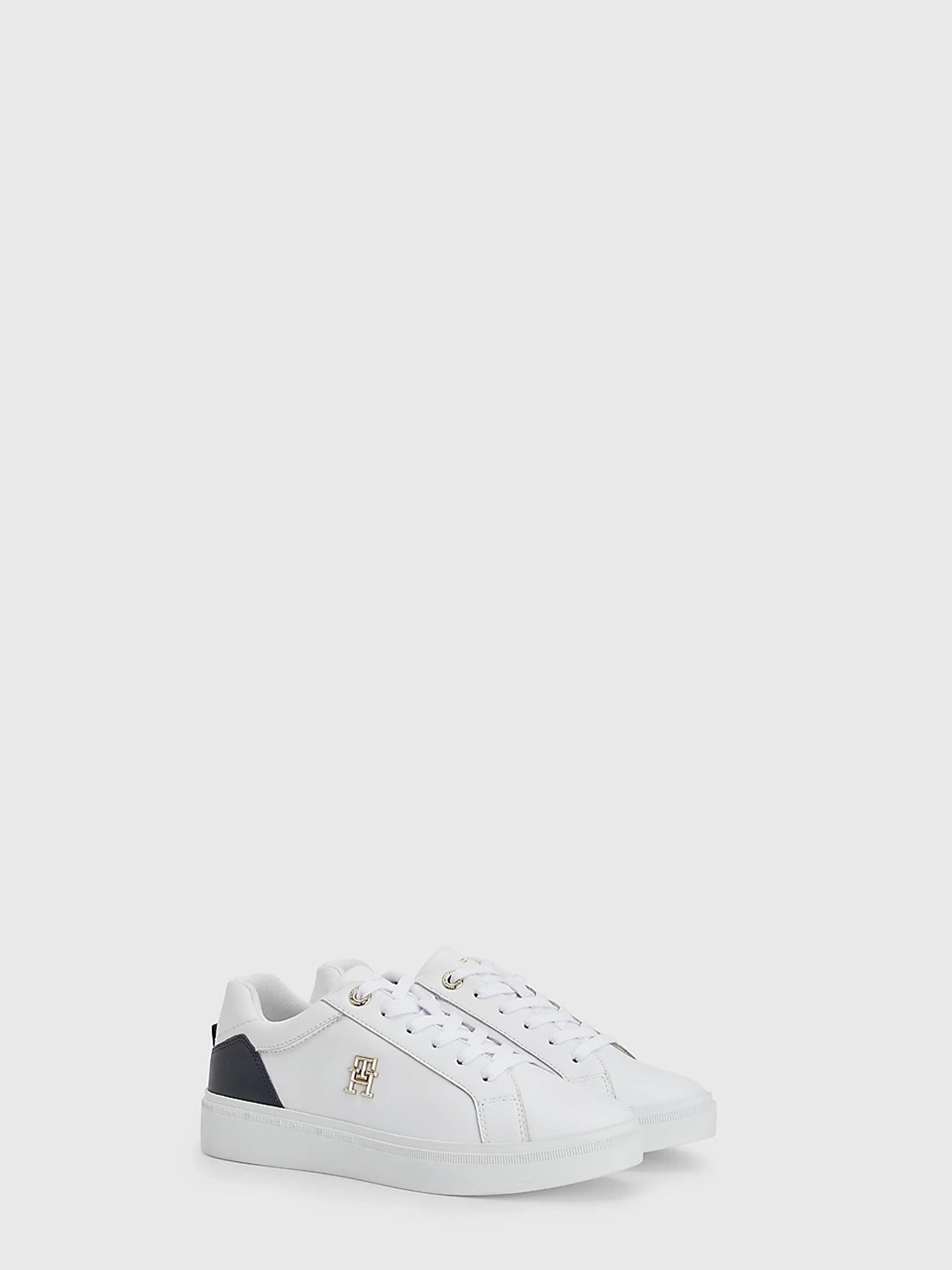 TOMMY HILFIGER SHOES SNEAKERS COURT BIANCO