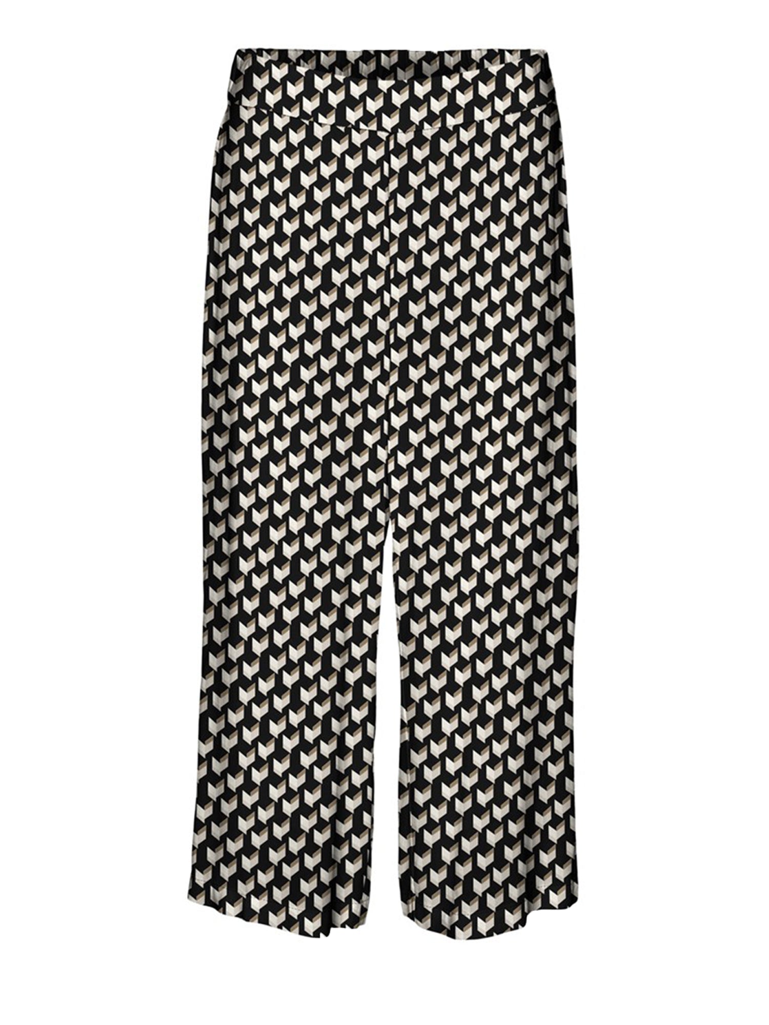 VERO MODA PANTALONI CROPPED NERO