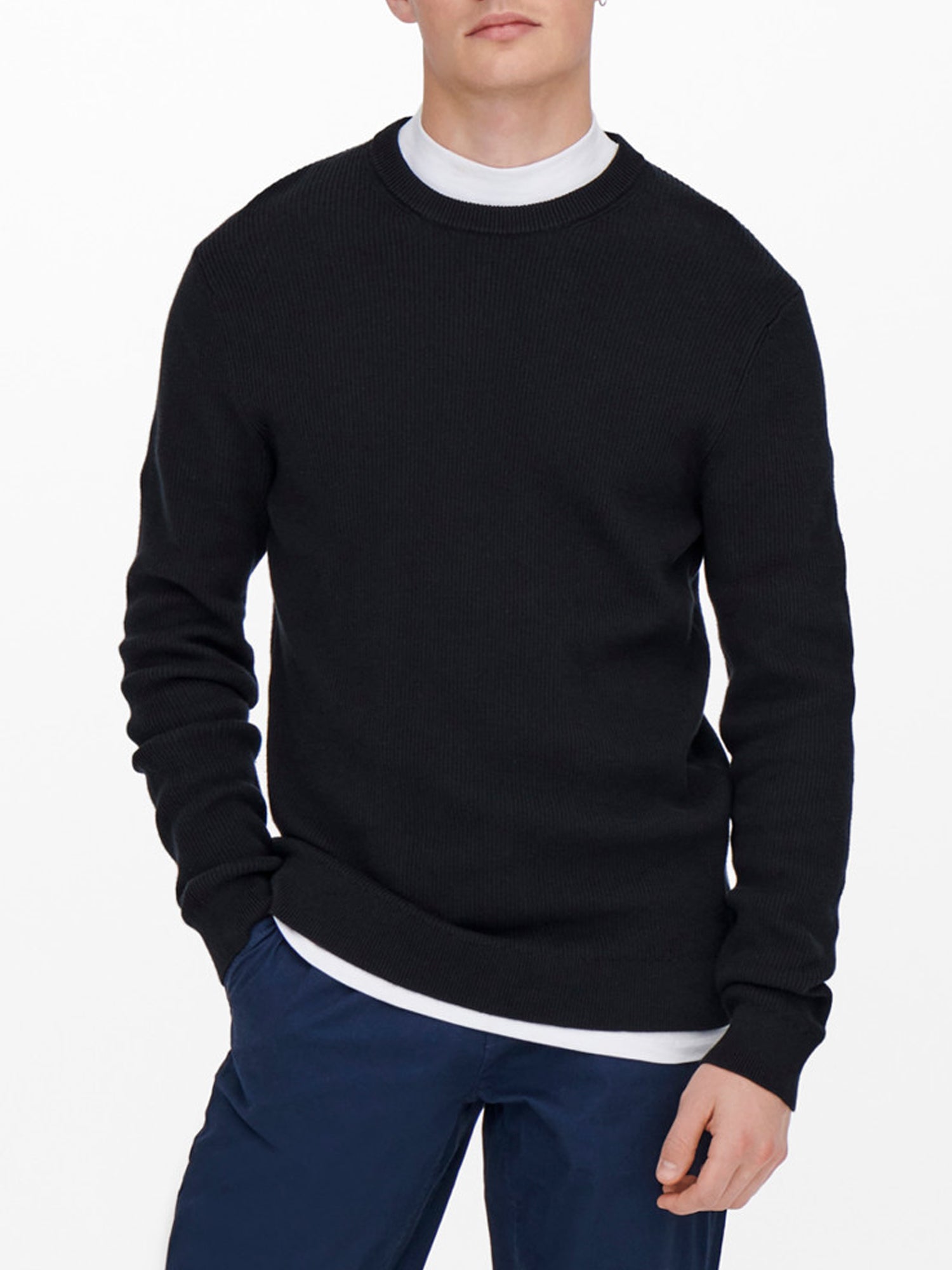 ONLY&SONS PULLOVER PHIL BLU SCURO