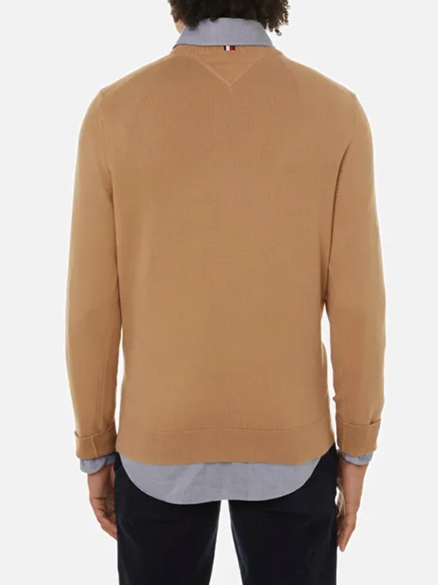 TOMMY HILFIGER PULLOVER GIROCOLLO KAKI