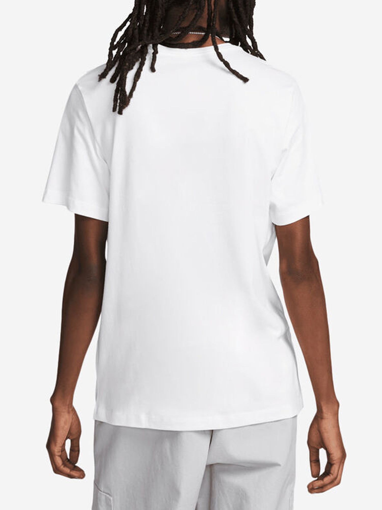 NIKE T-SHIRT MANICHE CORTE NSW CLUB PLUS TEE BIANCO