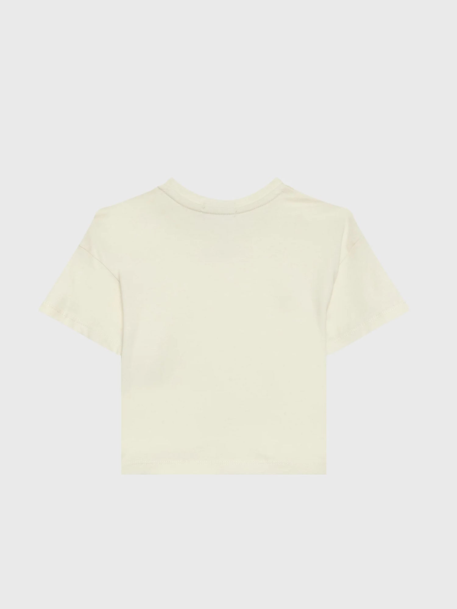 CALVIN KLEIN KIDS T-SHIRT DAL TAGLIO SQUADRATO BIANCO AVORIO