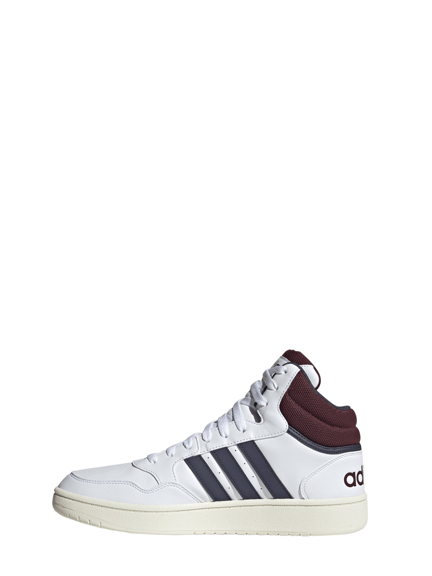 ADIDAS SNEAKERS ALTE HOOPS 3.0 MID CLASSIC VINTAGE BIANCO-BORDEAUX-BLU