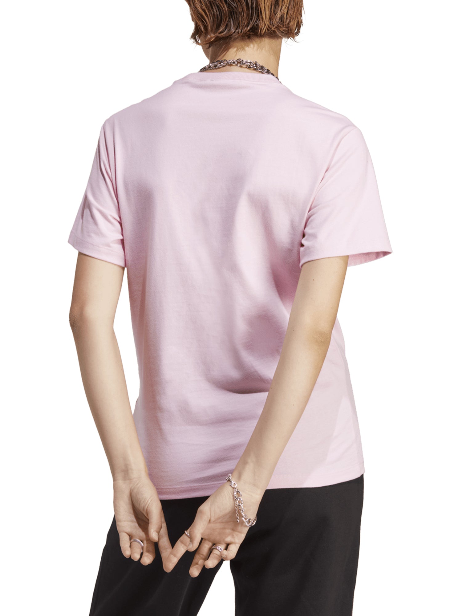 ADIDAS ORIGINALS T-SHIRT MANICHE CORTE ADICOLOR ESSENTIALS ROSA