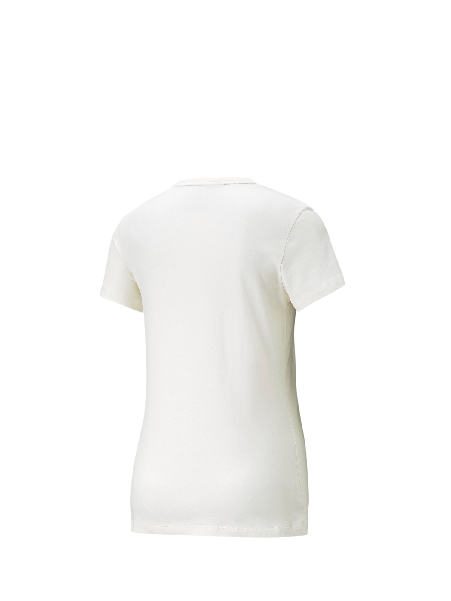 PUMA T-SHIRT ESSENTIALS EMBROIDERY AVORIO