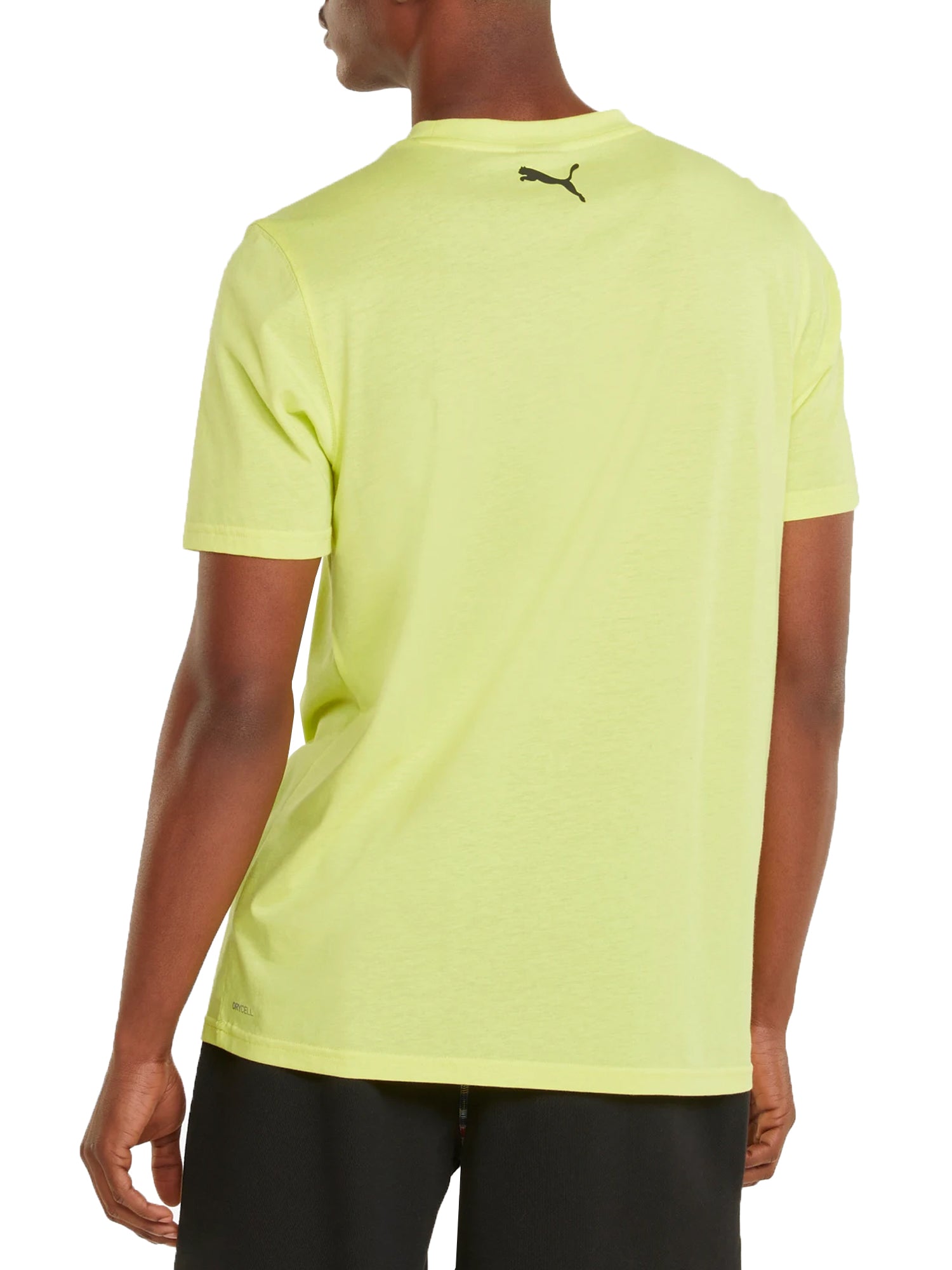 PUMA T-SHIRT BASKET GIALLO LIMONE