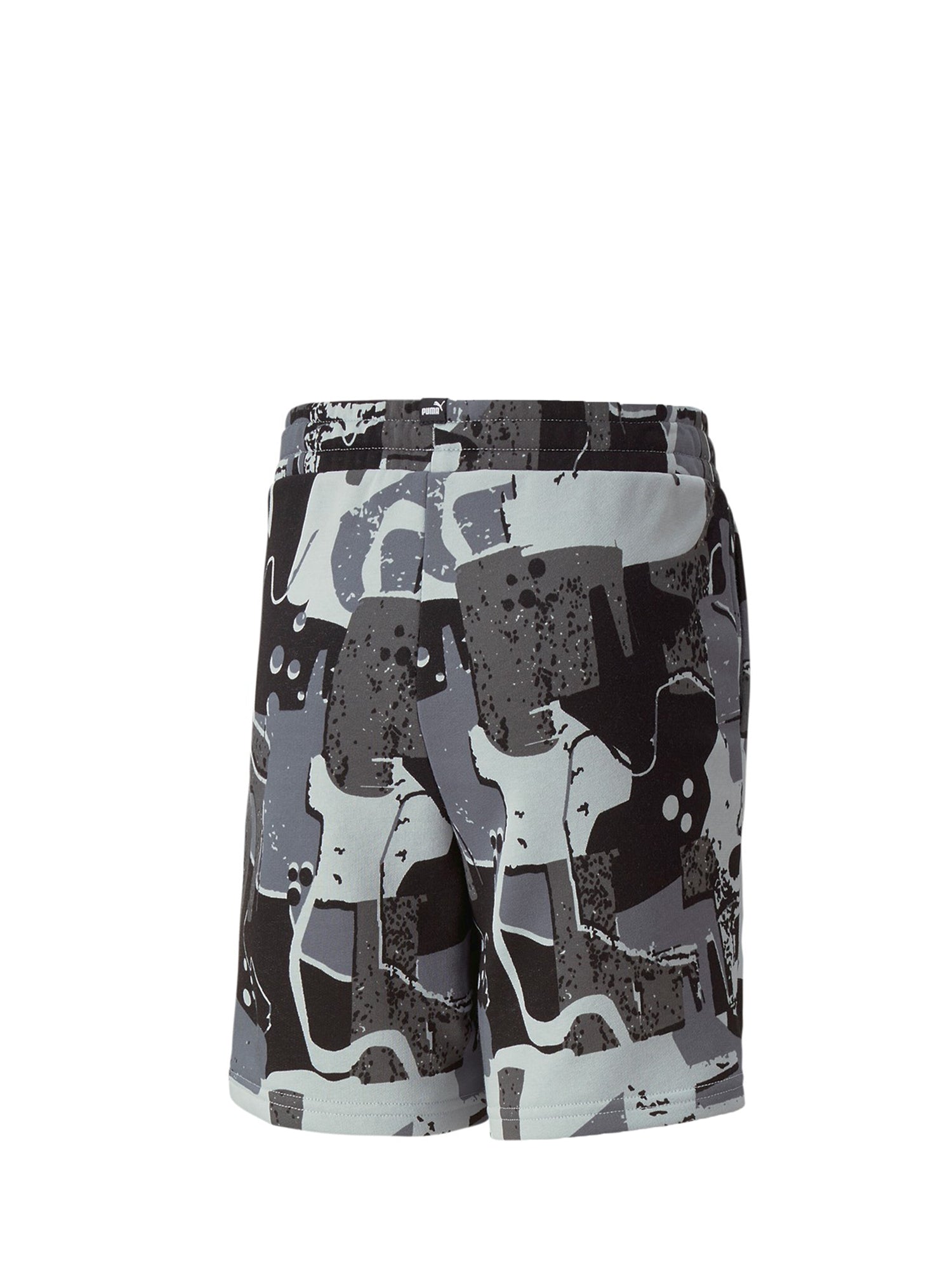 PUMA SHORTS ESSENTIALS+ STREET ART AOP NERO - GRIGIO