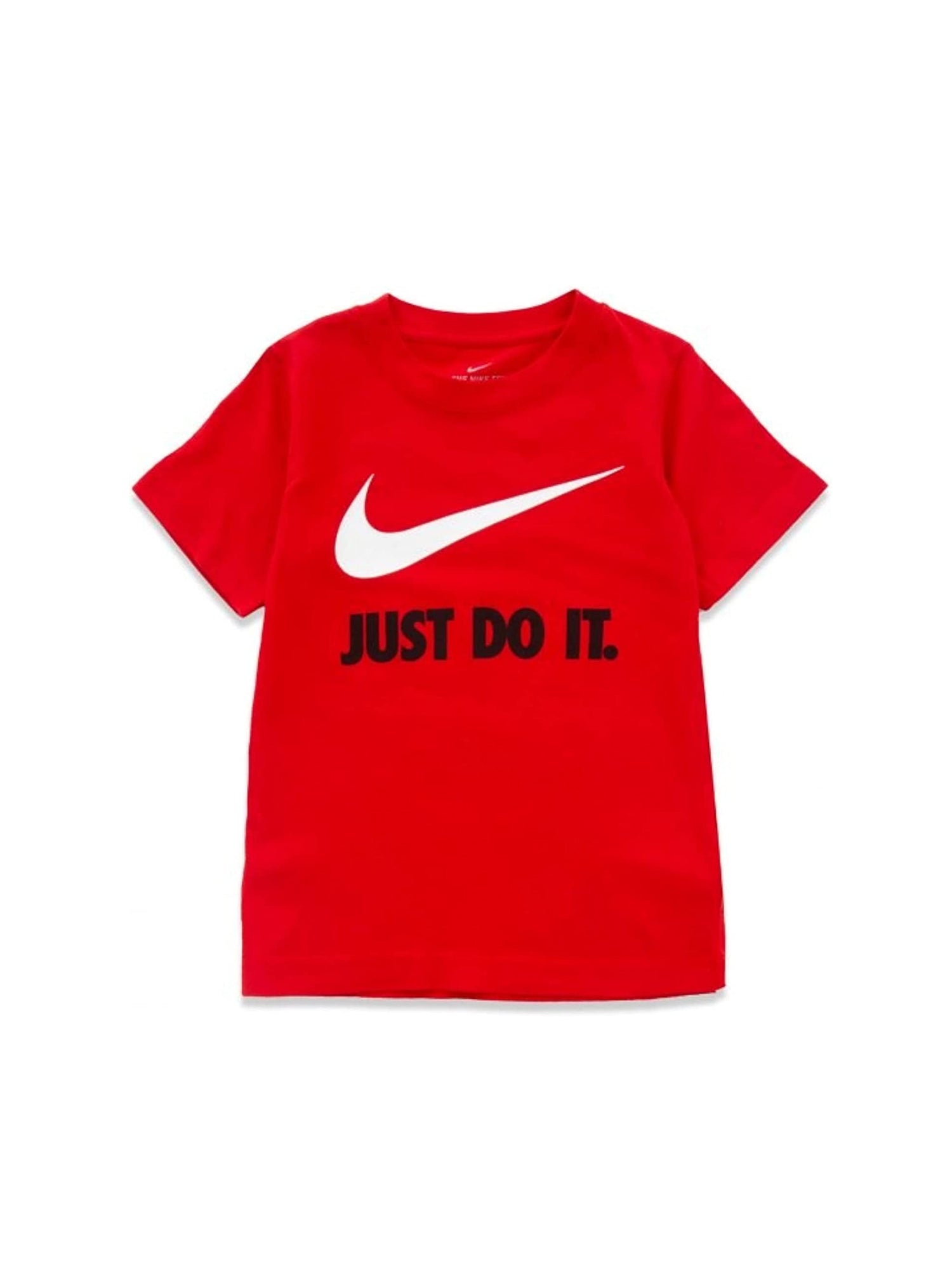 NIKE T-SHIRT SWOOSH JDI SS ROSSO