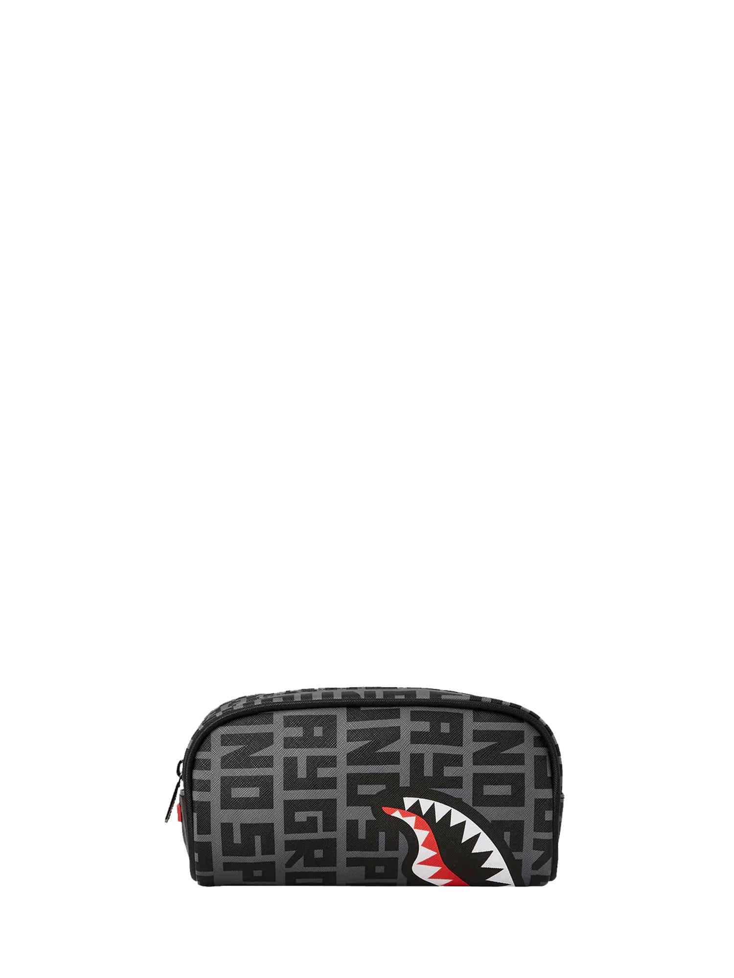 SPRAYGROUND ASTUCCIO SPLIT INFINITY CHECK POUCH  NERO