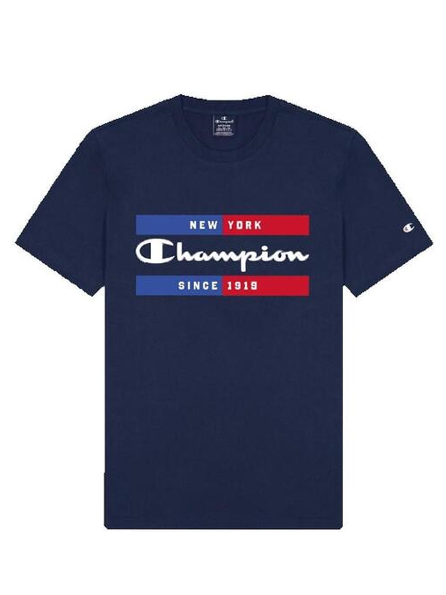 CHAMPION T-SHIRT MANICHE CORTE BLU