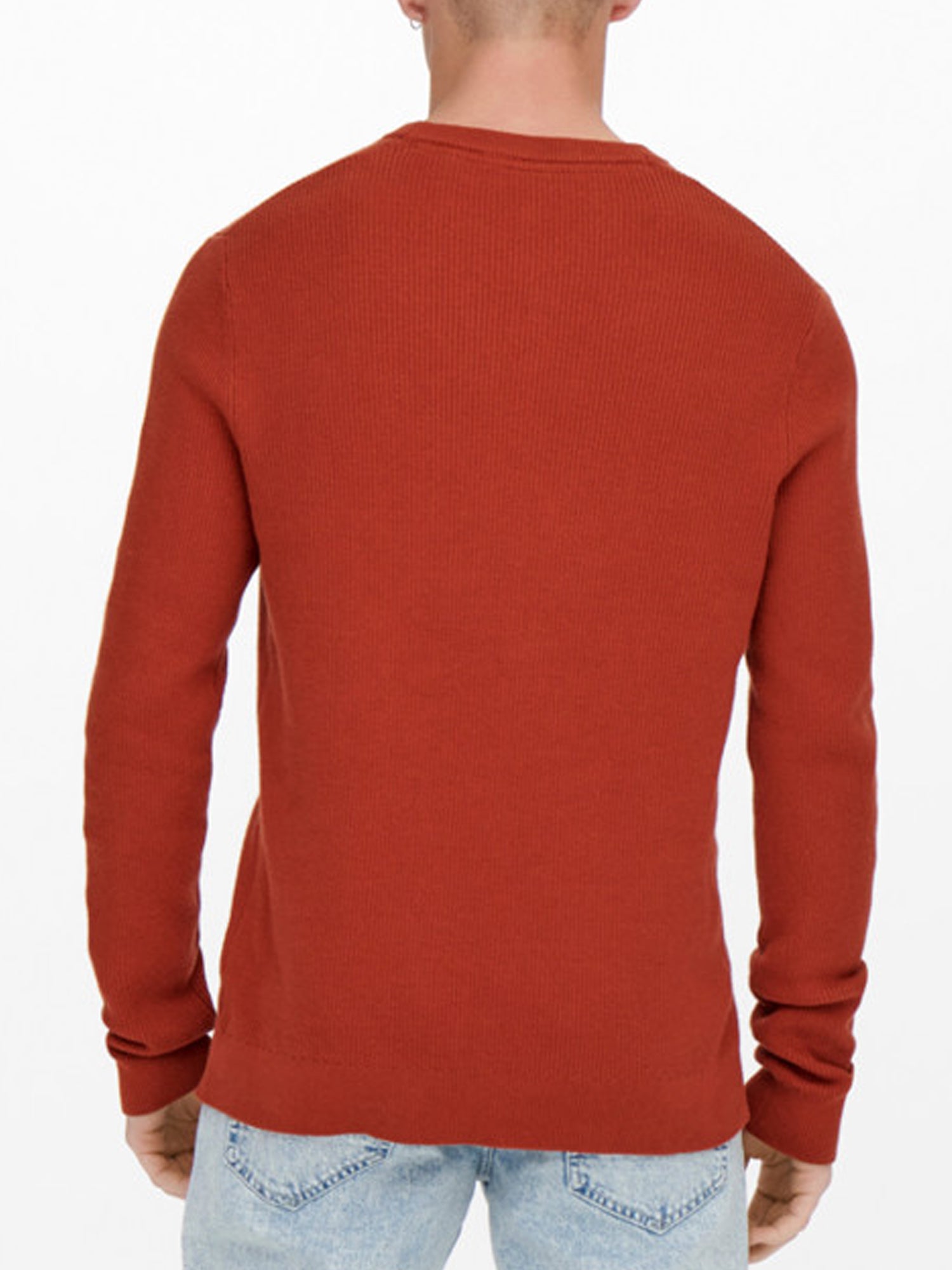 ONLY&SONS PULLOVER PHIL ROSSO ARANCIO
