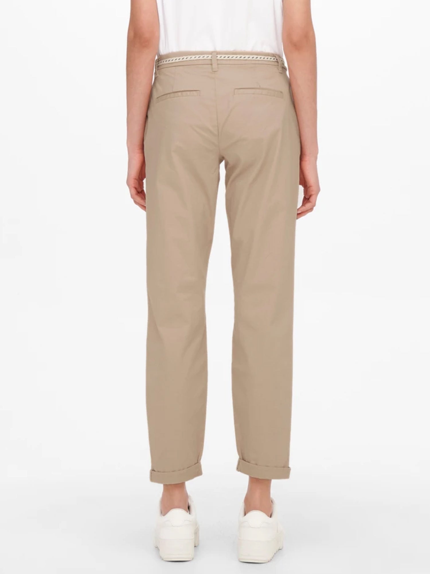 ONLY PANTALONI CLASSIC CHINO BEIGE - MARRONE