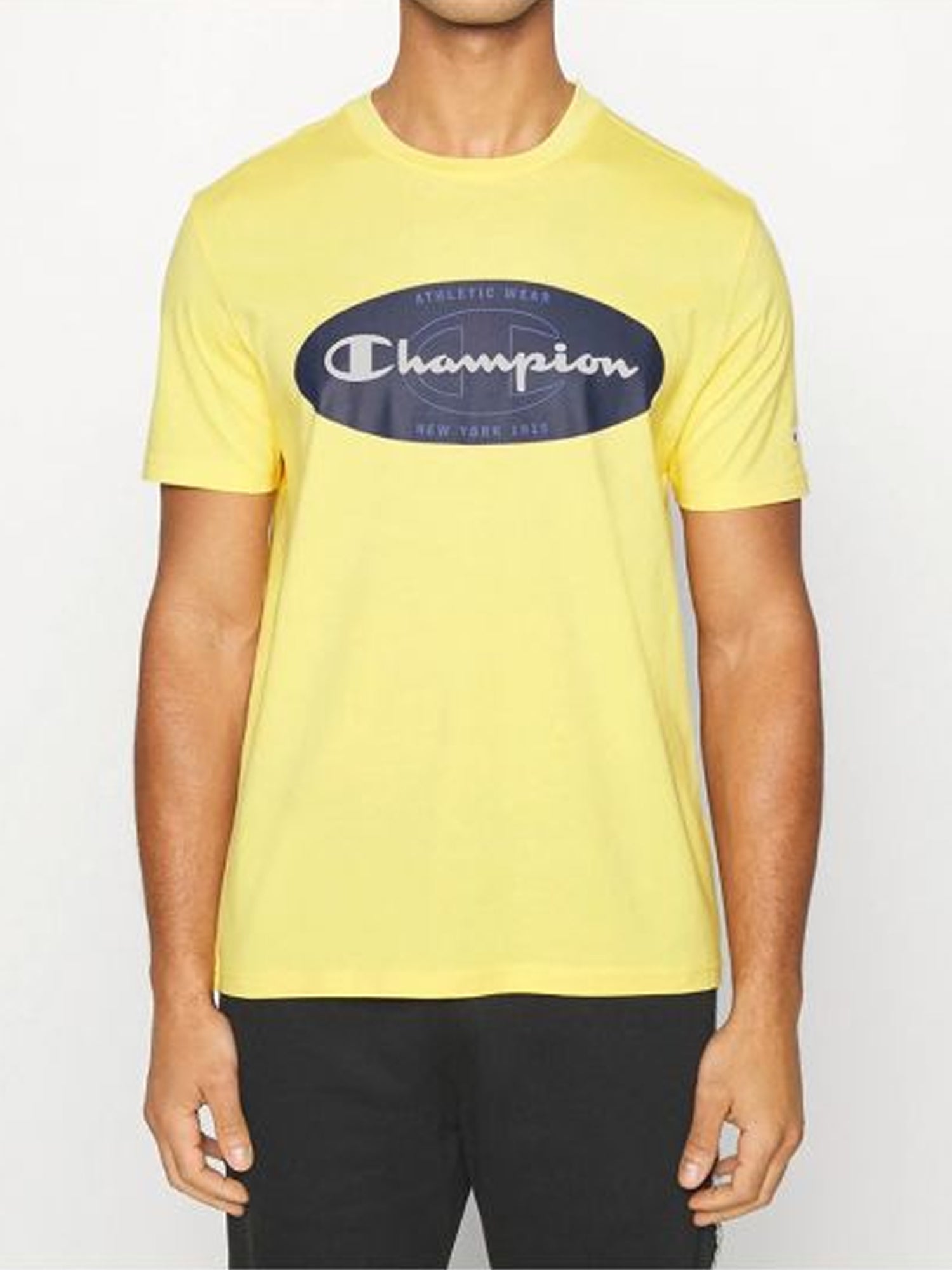 CHAMPION T-SHIRT MANICHE CORTE GIALLO