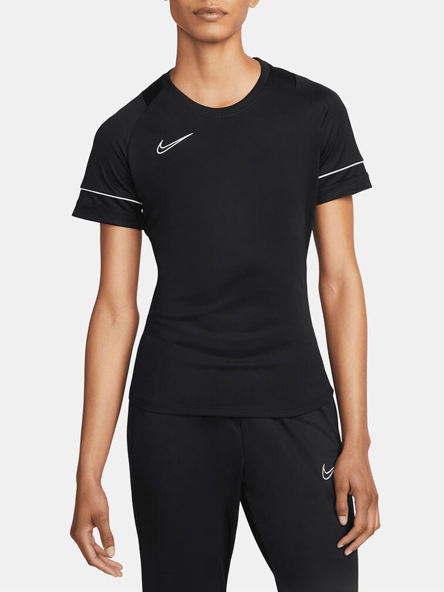 NIKE T-SHIRT CALCIO DRI-FIT ACADEMY W NERO