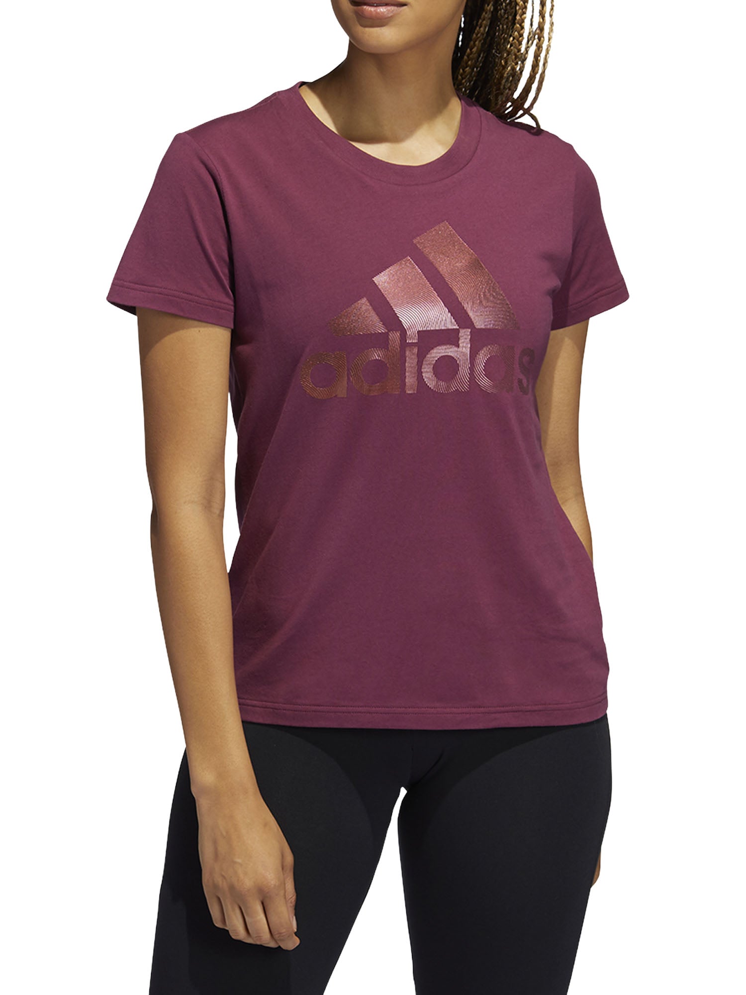 ADIDAS T-SHIRT MANICA CORTA BORDEAU