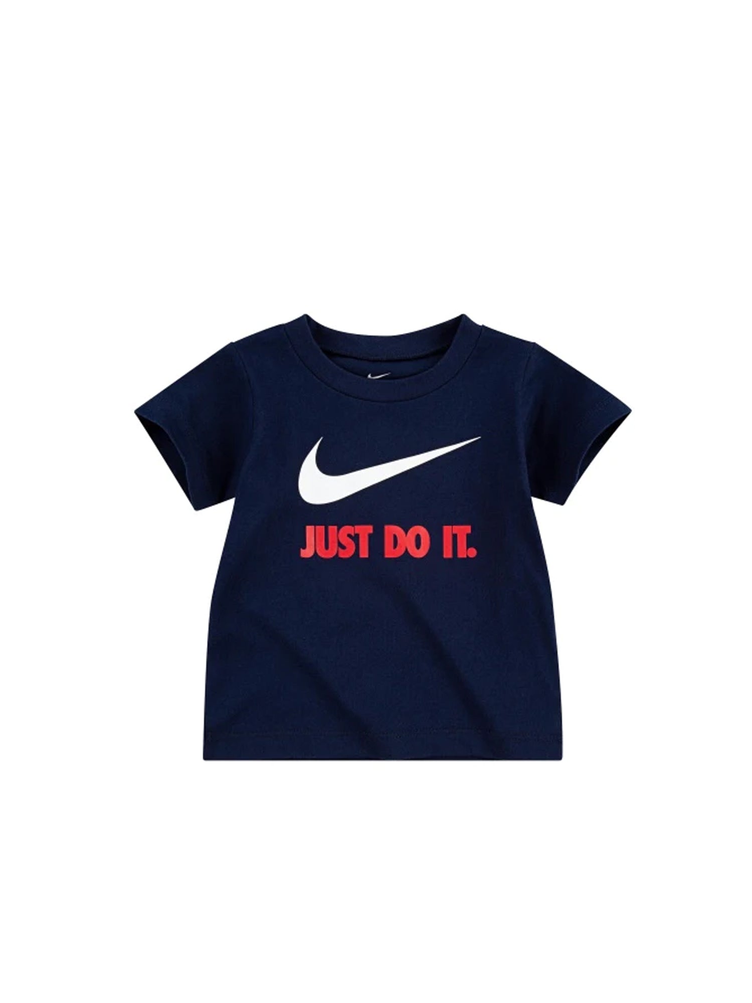 NIKE T-SHIRT MANICHE CORTE SWOOSH JDI SS BLU