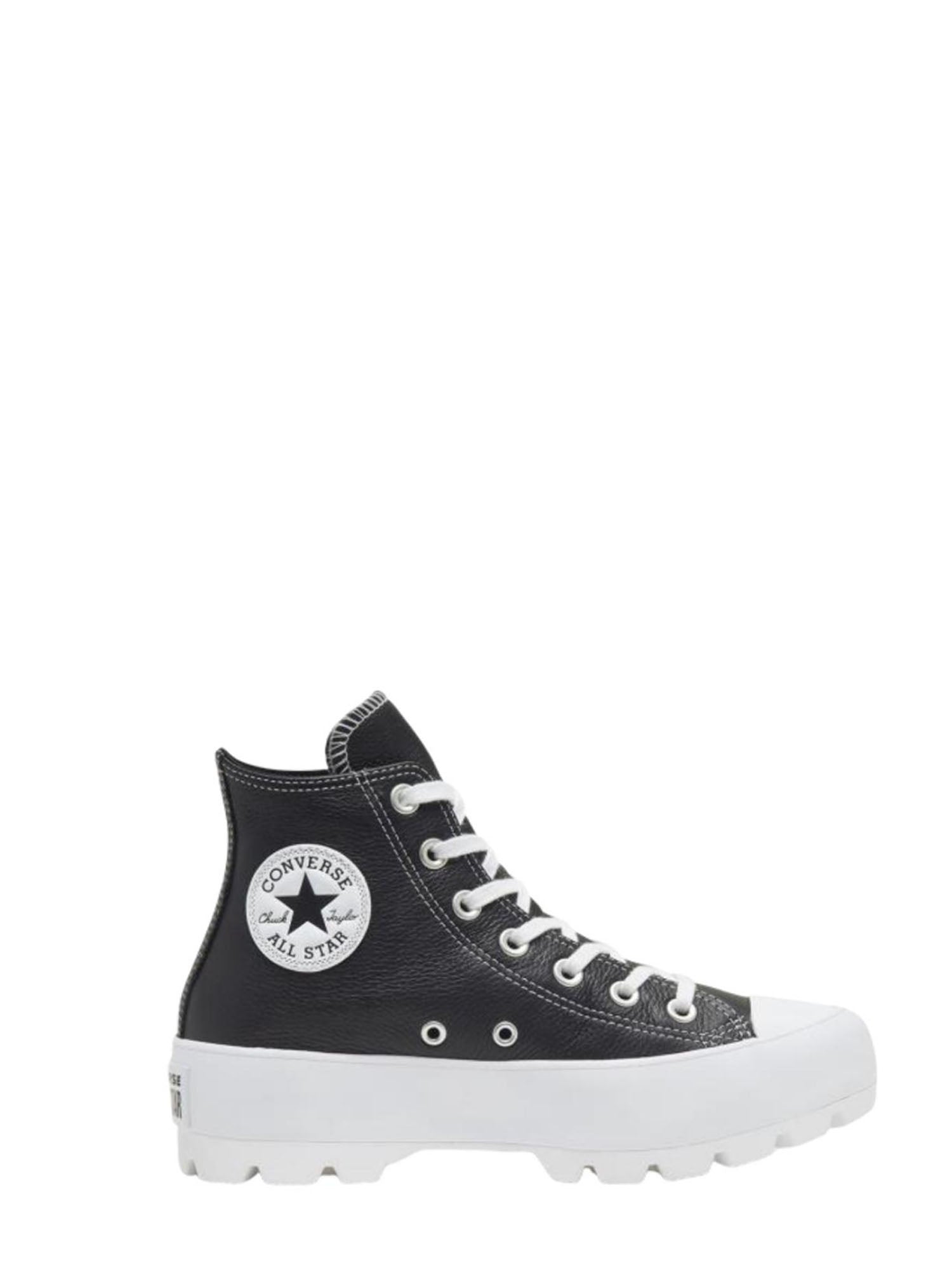 CONVERSE LUGGED LEATHER CHUCK TAYLOR ALL STAR NERO