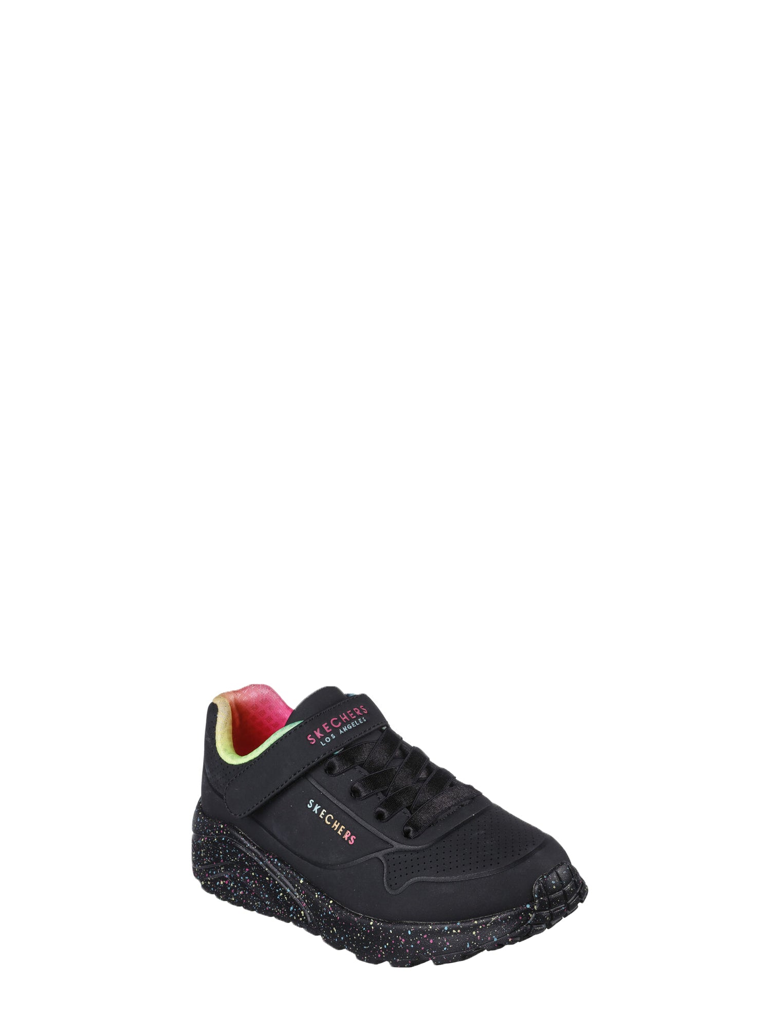 SKECHERS SNEAKERS UNO LITE-RAINBOW SPECKS NERO - MULTICOLORE