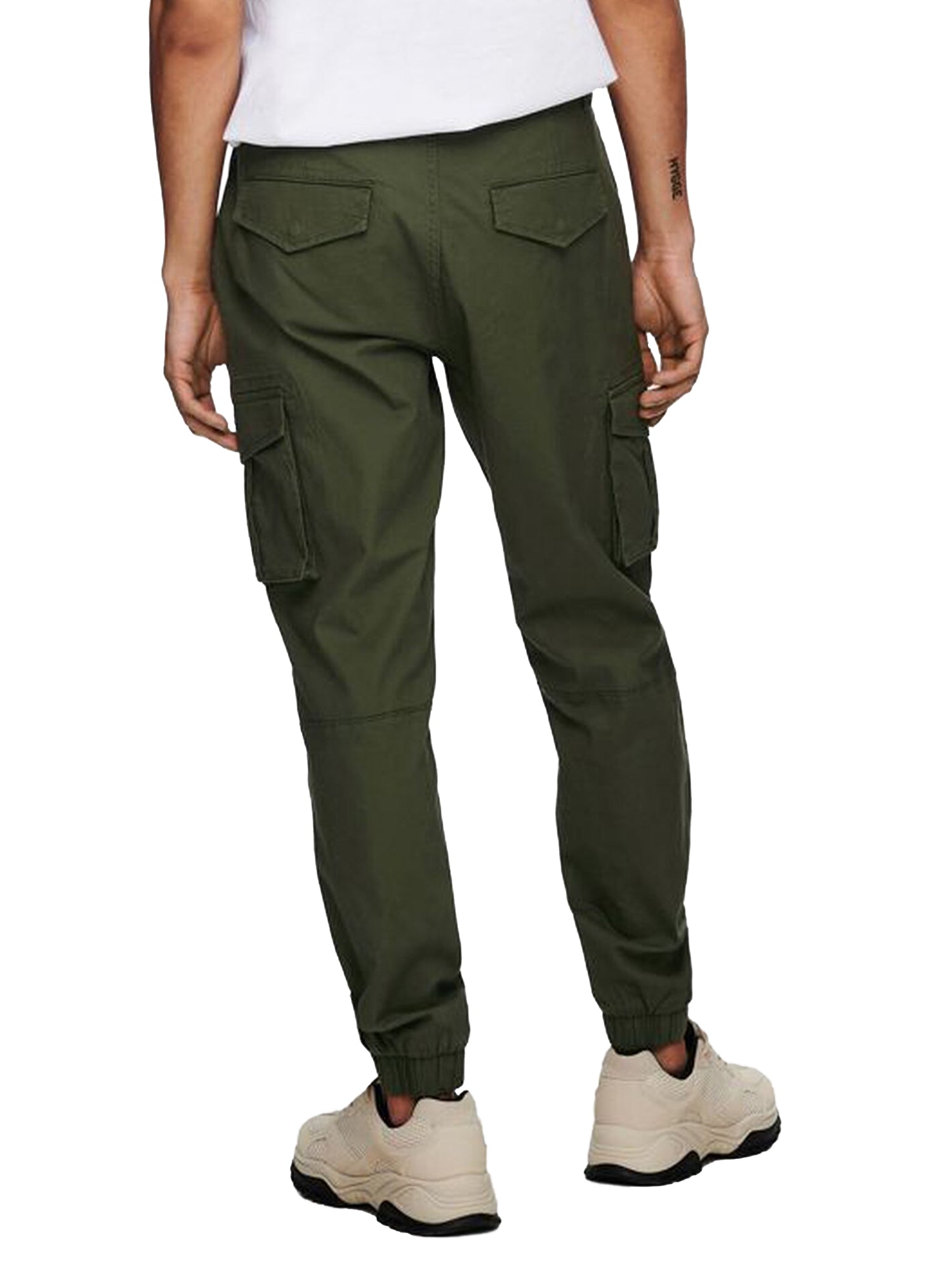 ONLY&SONS PANTALONI CARGO VERDE OLIVA