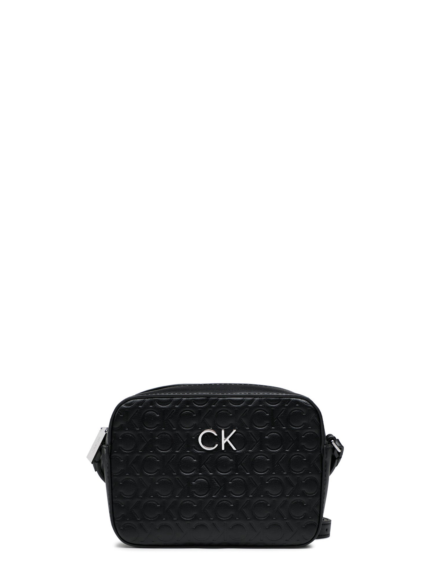 CALVIN KLEIN ACCESSORIES BORSA A TRACOLLA RE-LOCK CAMERA NERO