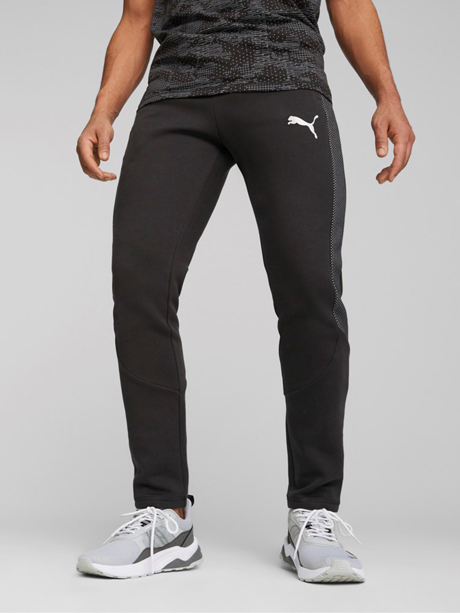 PUMA PANTALONI SPORTIVI EVOSTRIPE NERO