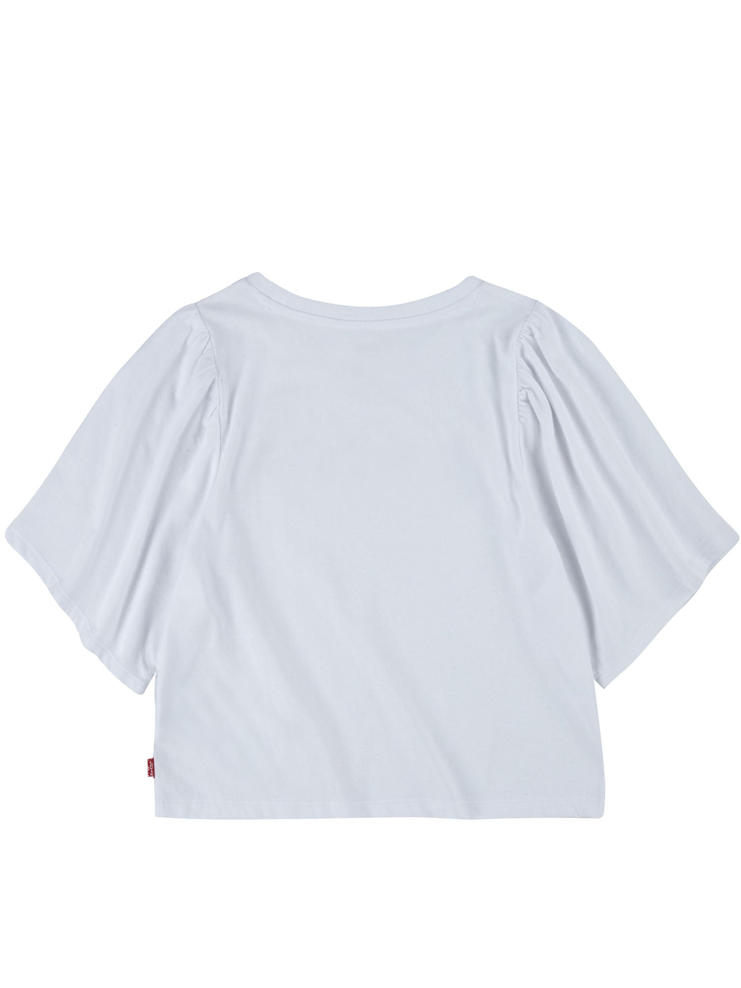 Lev's T-shirt Cropped Bianco