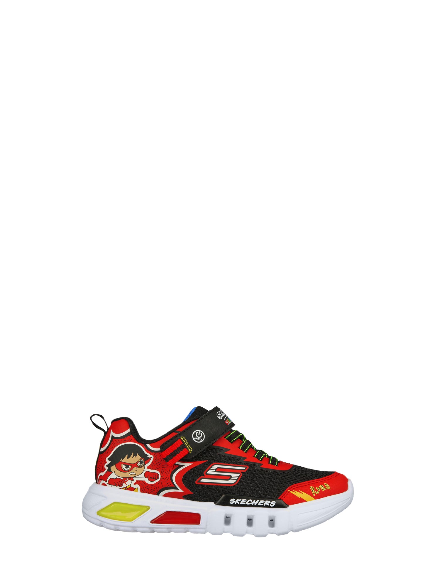 SKECHERS SNEAKERS FLEX-FLOW - HERO-SPEED NERO - ROSSO